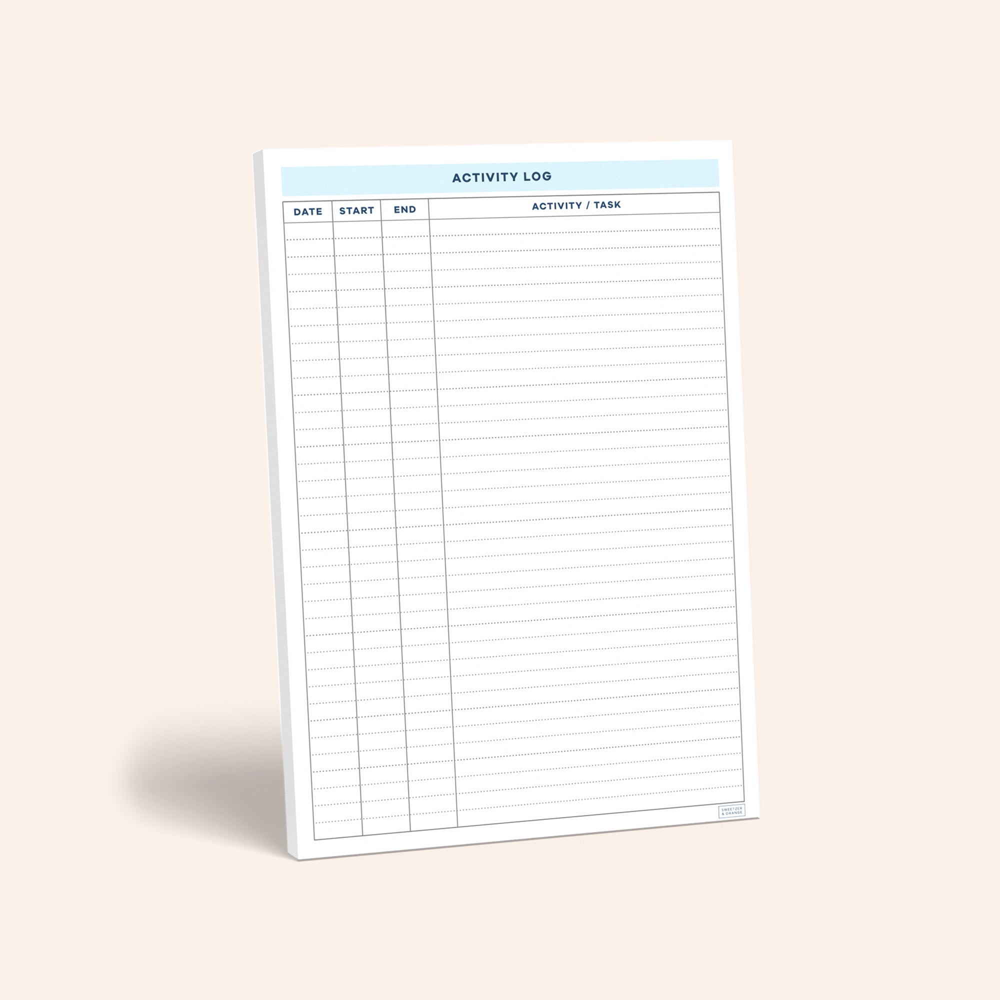 Activity Log Notepad