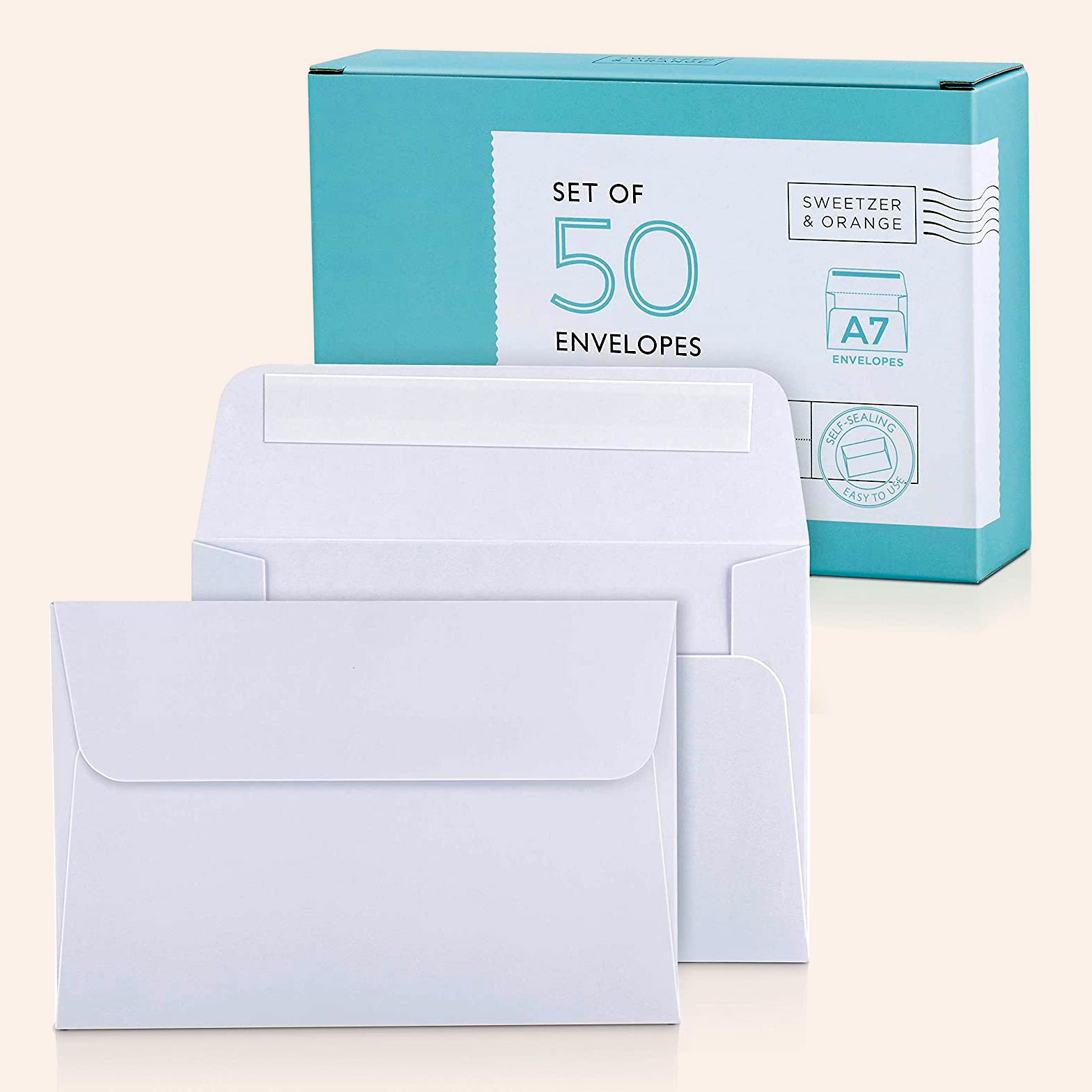White A7 Envelopes | Set of 50