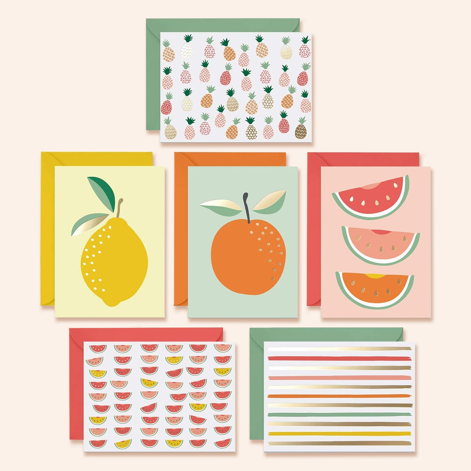 Fruit Notecards | Set of 48