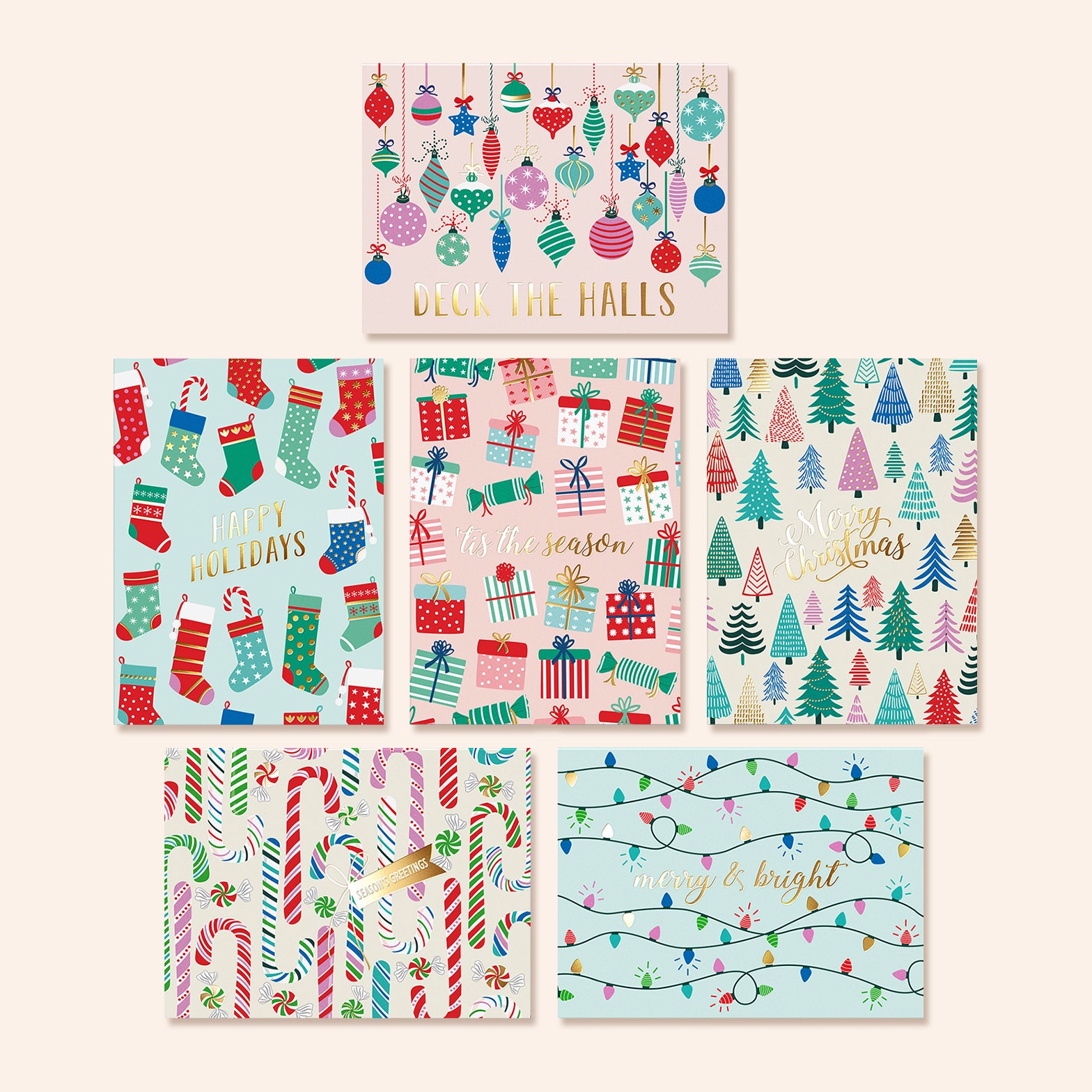 Pattern Christmas Cards | Set of 24