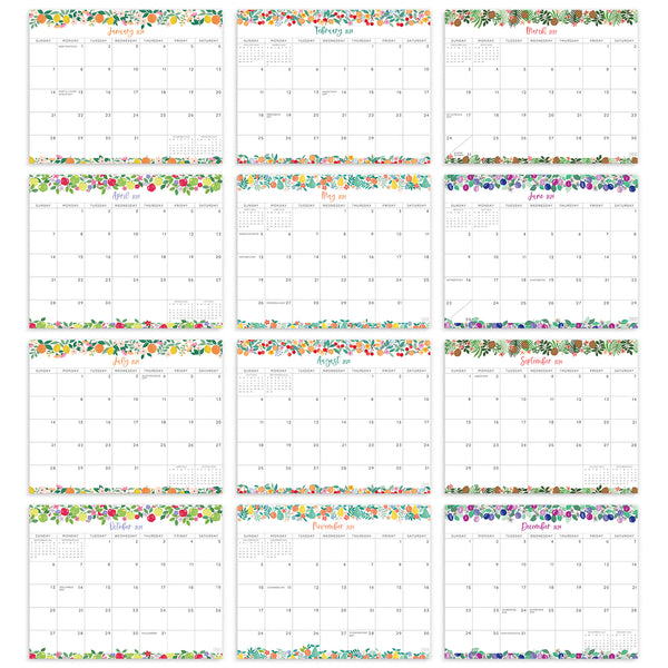 2024-2025 Fruity Refrigerator Calendar – Sweetzer & Orange