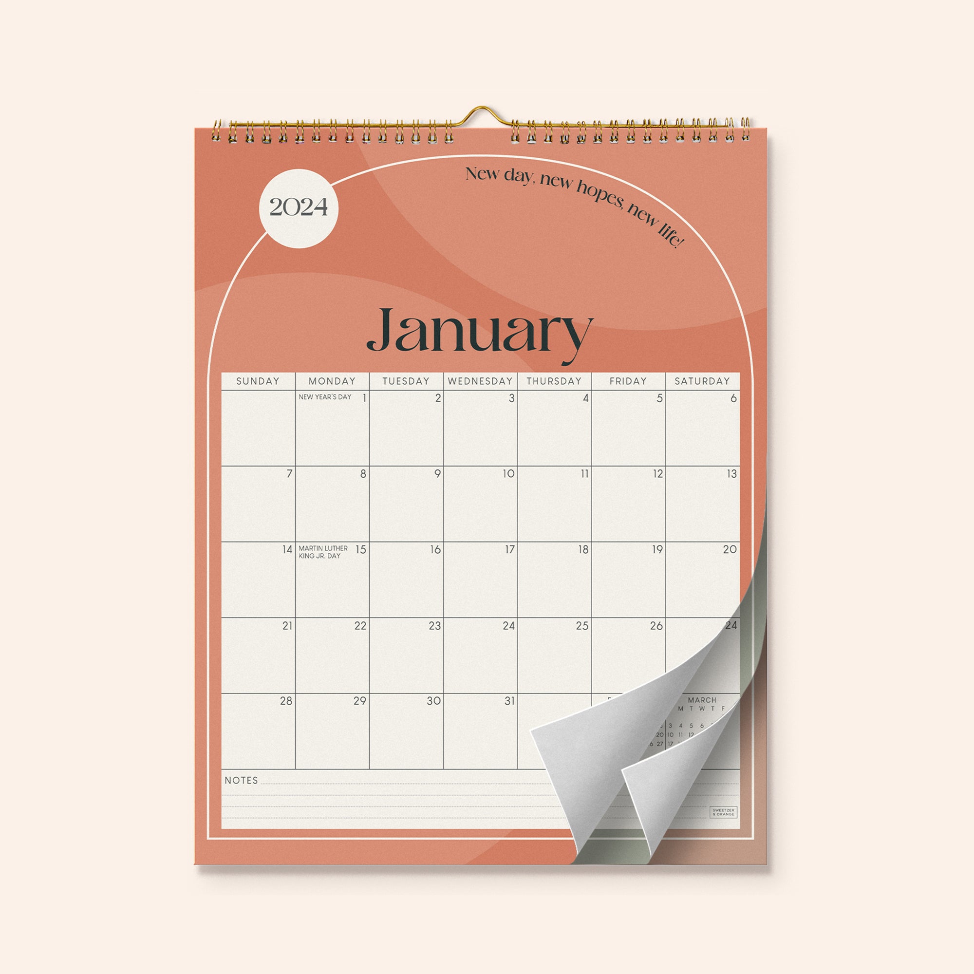 Boho Wall Calendar