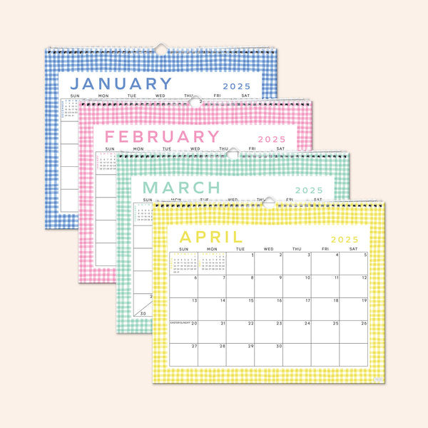 Gingham Calendar--Jan 2025 - June 2026 – Sweetzer & Orange