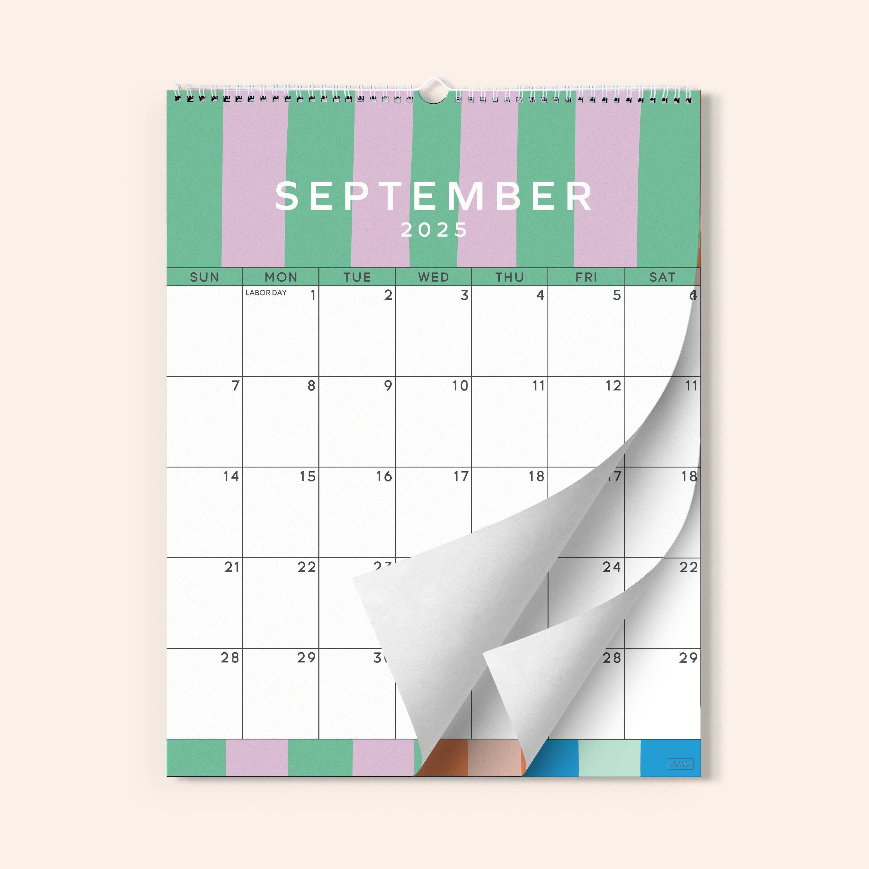 Palm Beach Wall Calendar July 2025 - December 2026