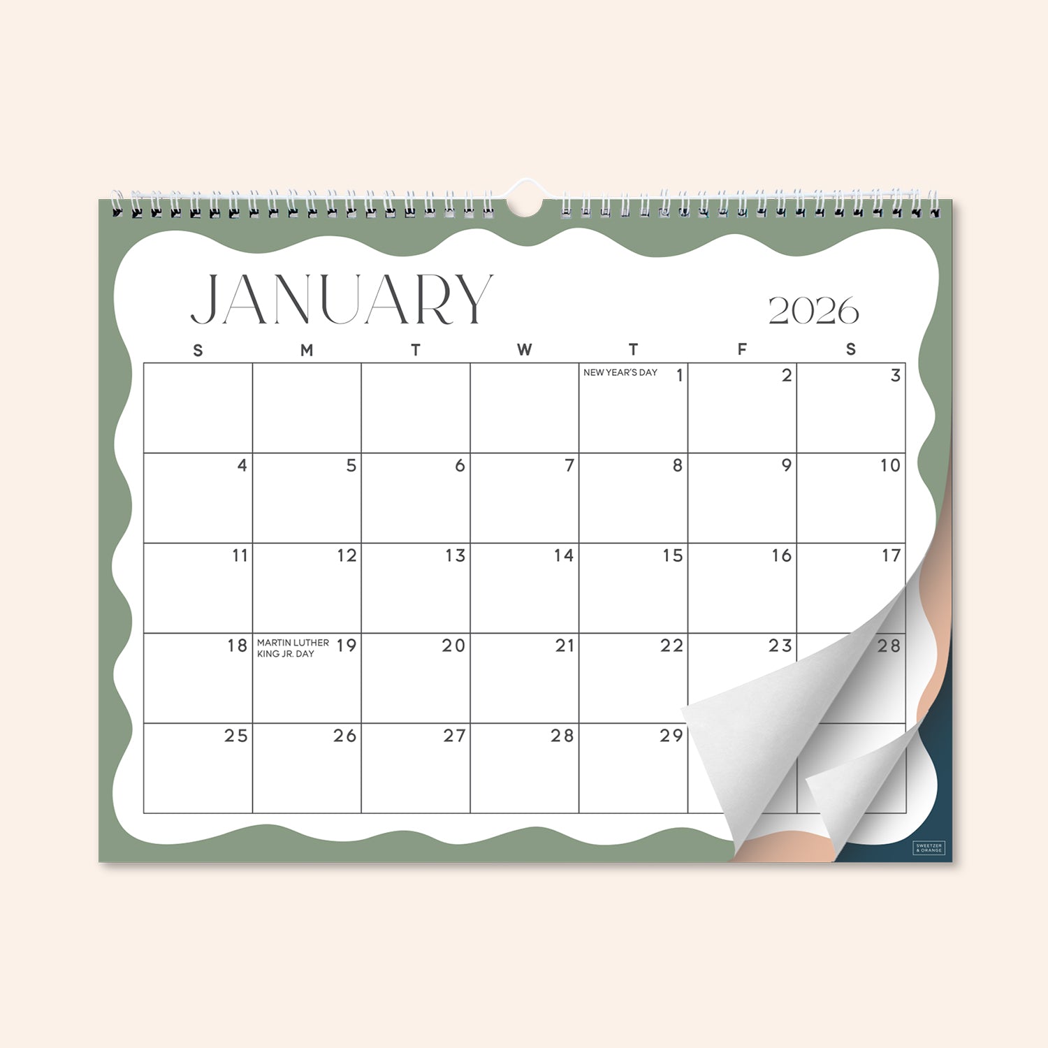 Soft Seasons Wall Calendar January 2026 - June 2027