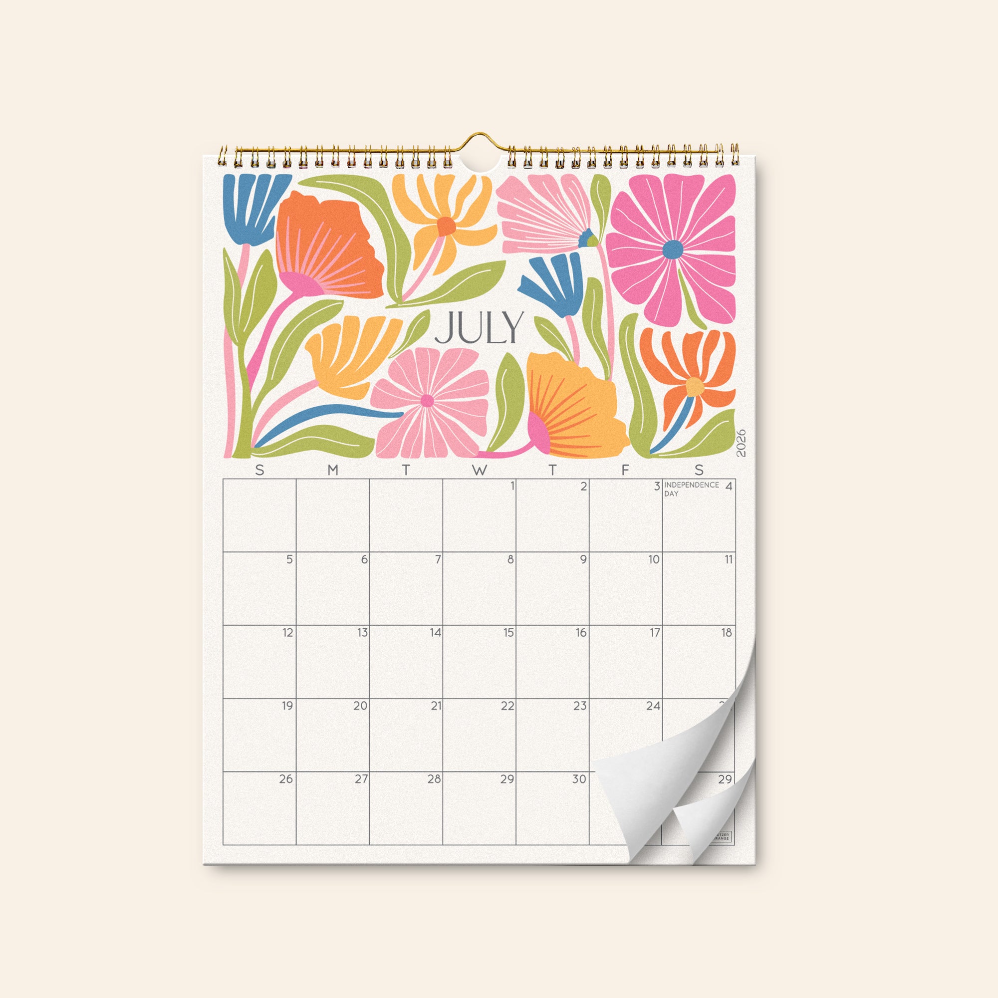 Desert Garden Wall Calendar July 2026 - December 2027