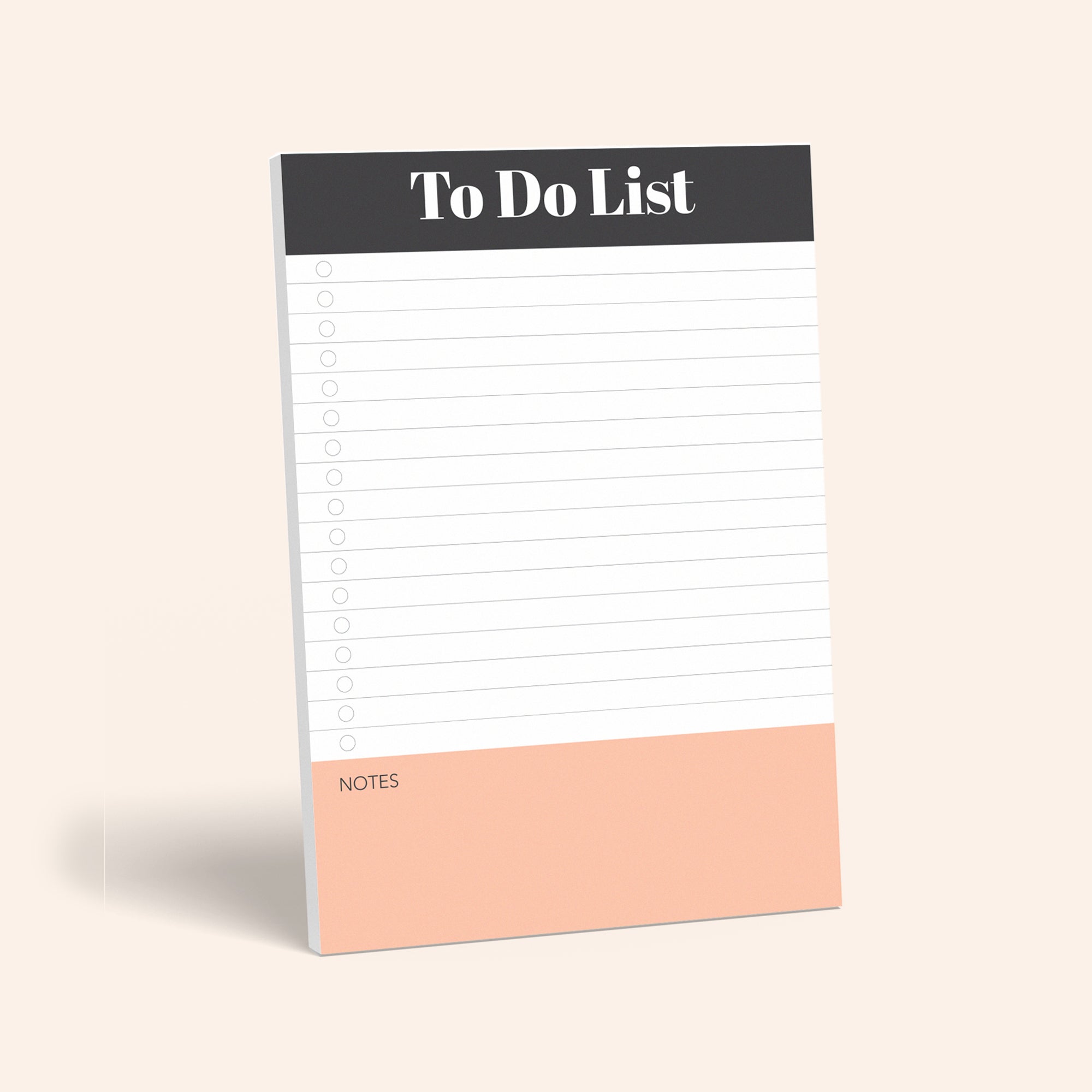 Coral To Do List Notepad