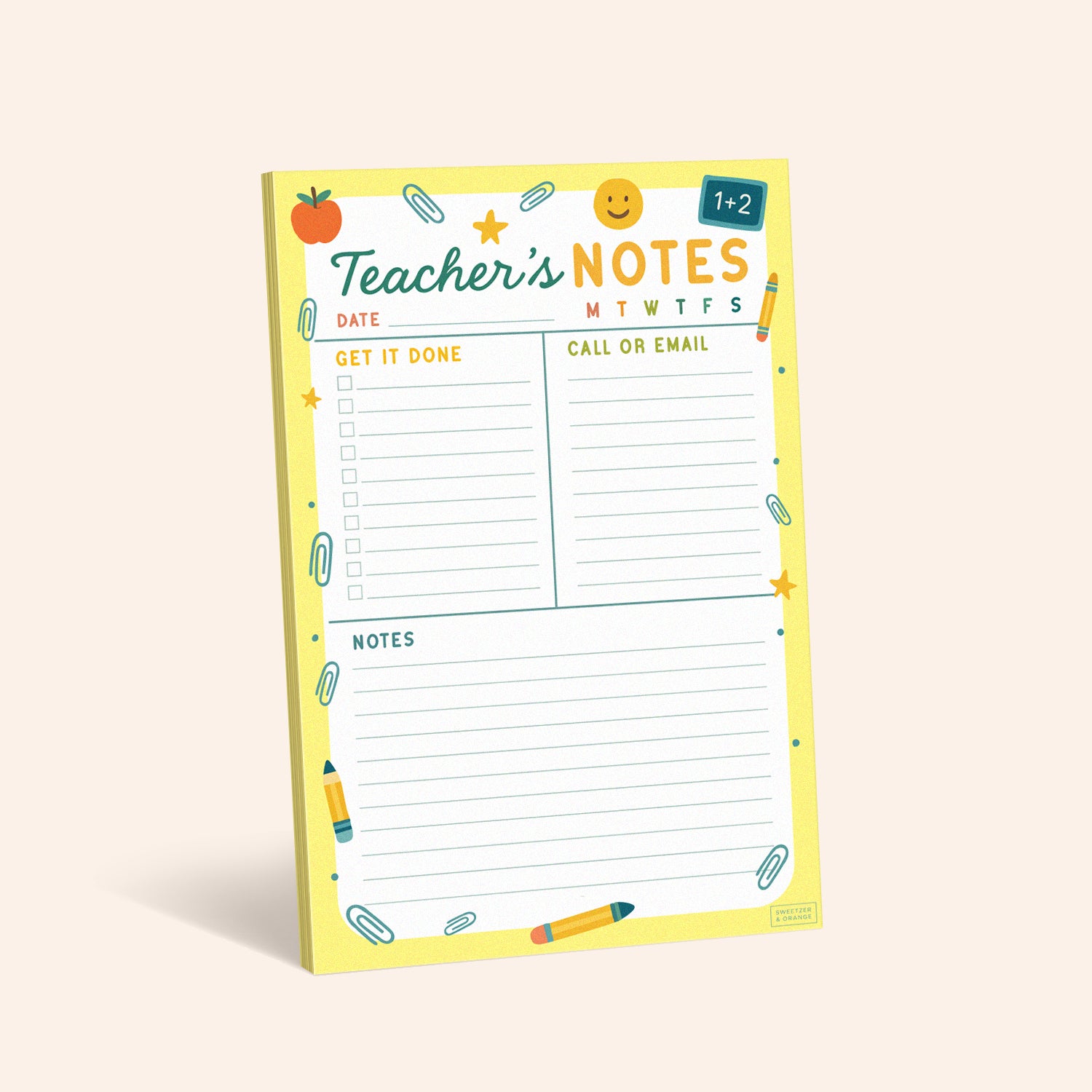 Yellow Teacher's Pad