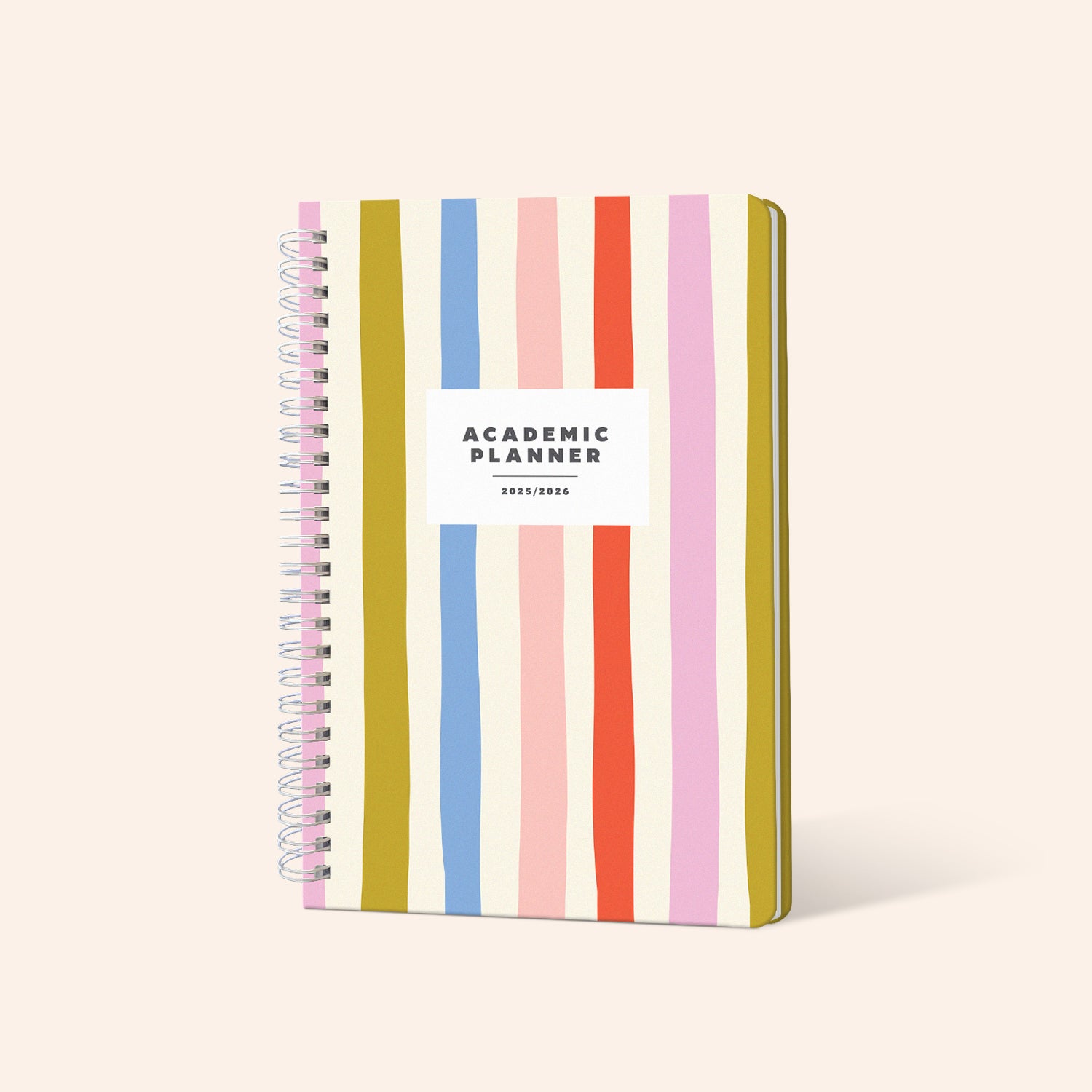 Striped Academic Planner Notebook