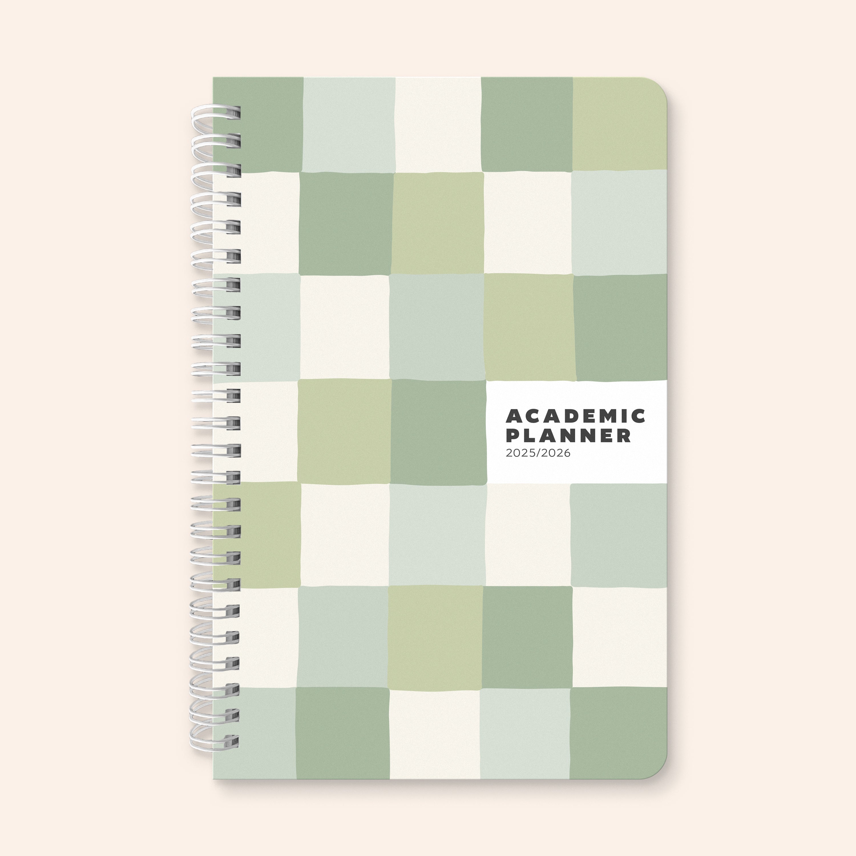 Checkered Academic Planner Notebook