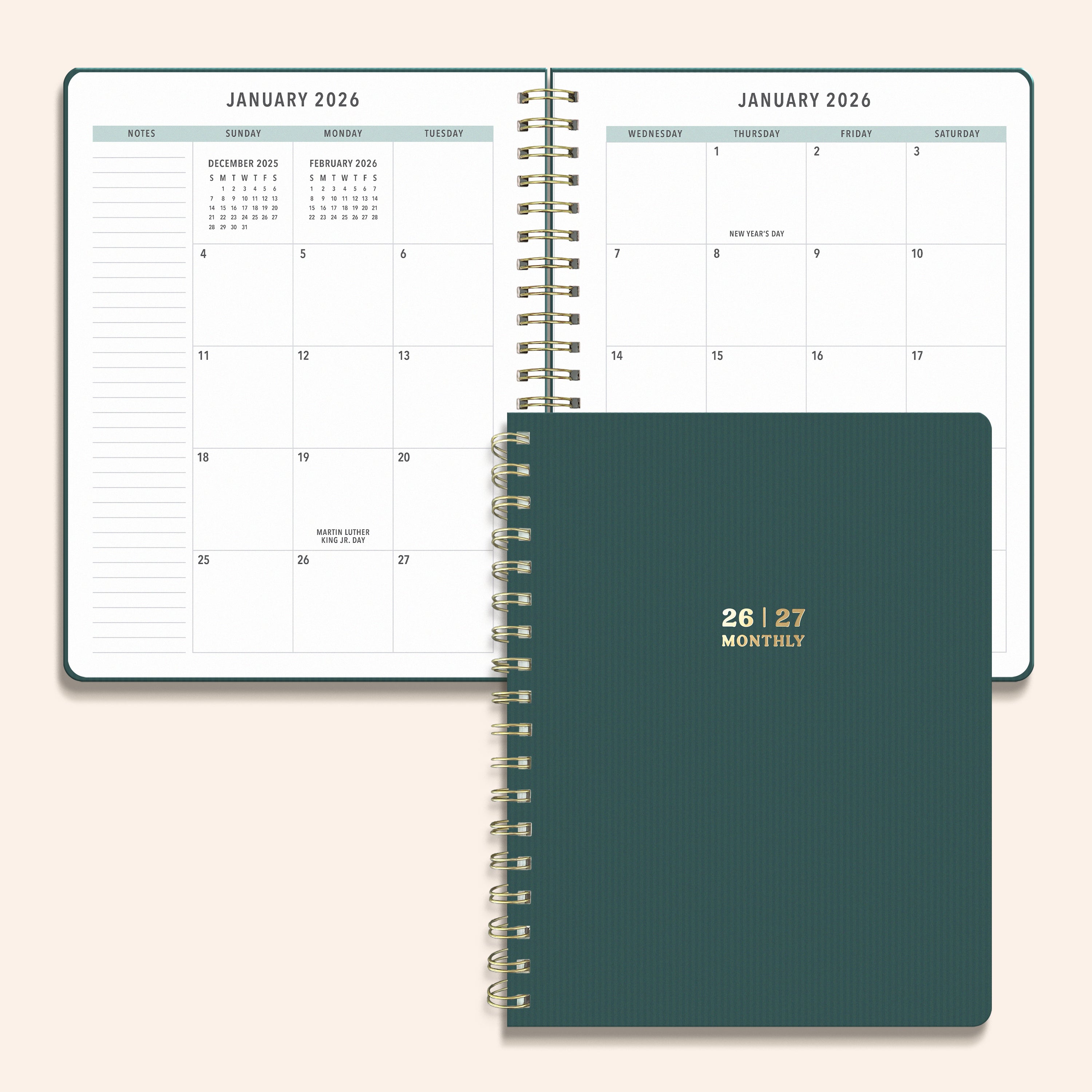 2 Year Monthly Planner (Atlantis)