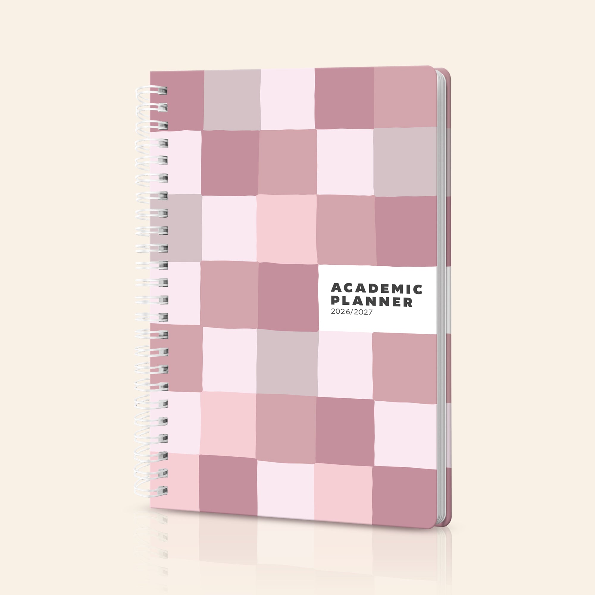 Dusty Pink Academic Planner Notebook | 2026-2027