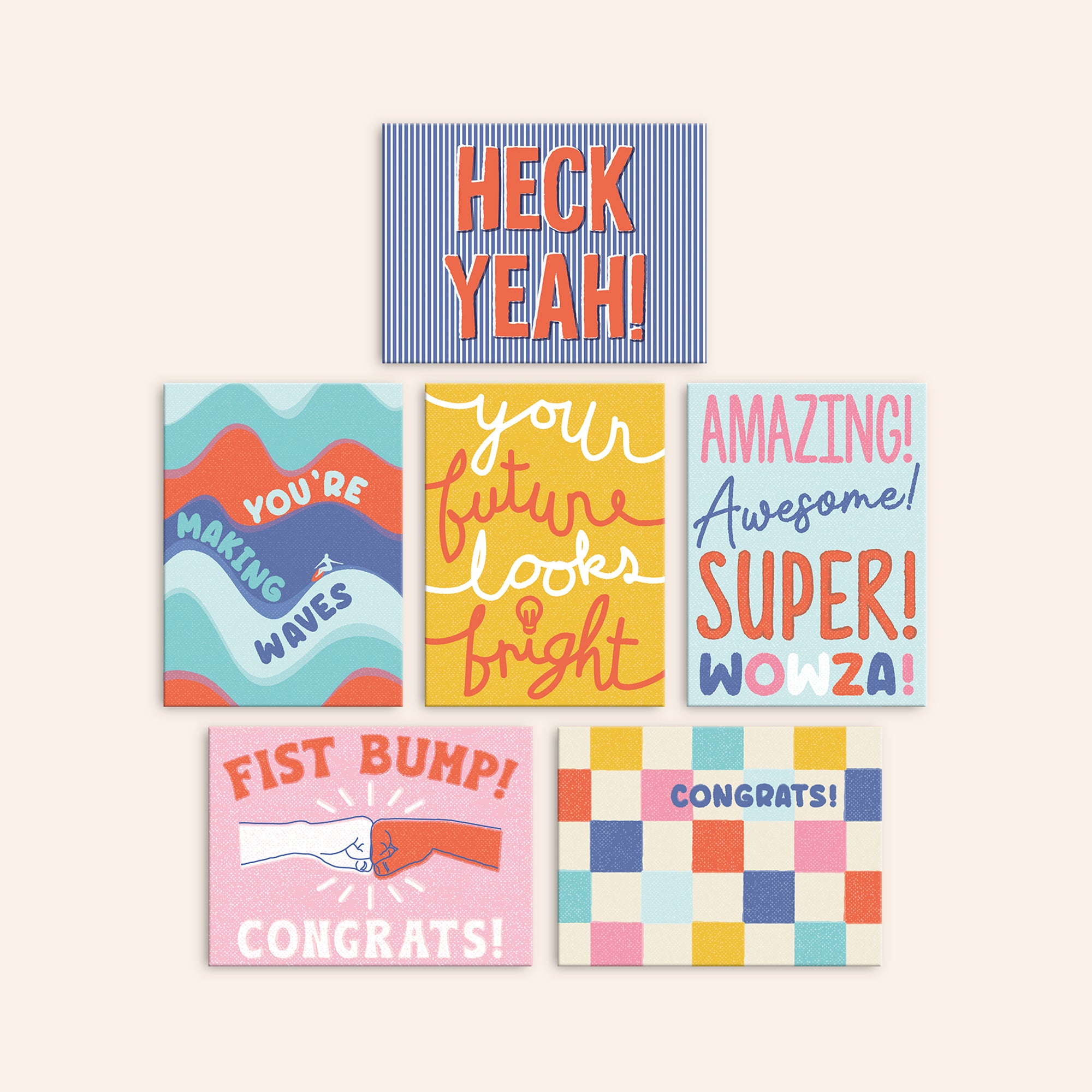 Modern Congratulations Cards | Set of 24
