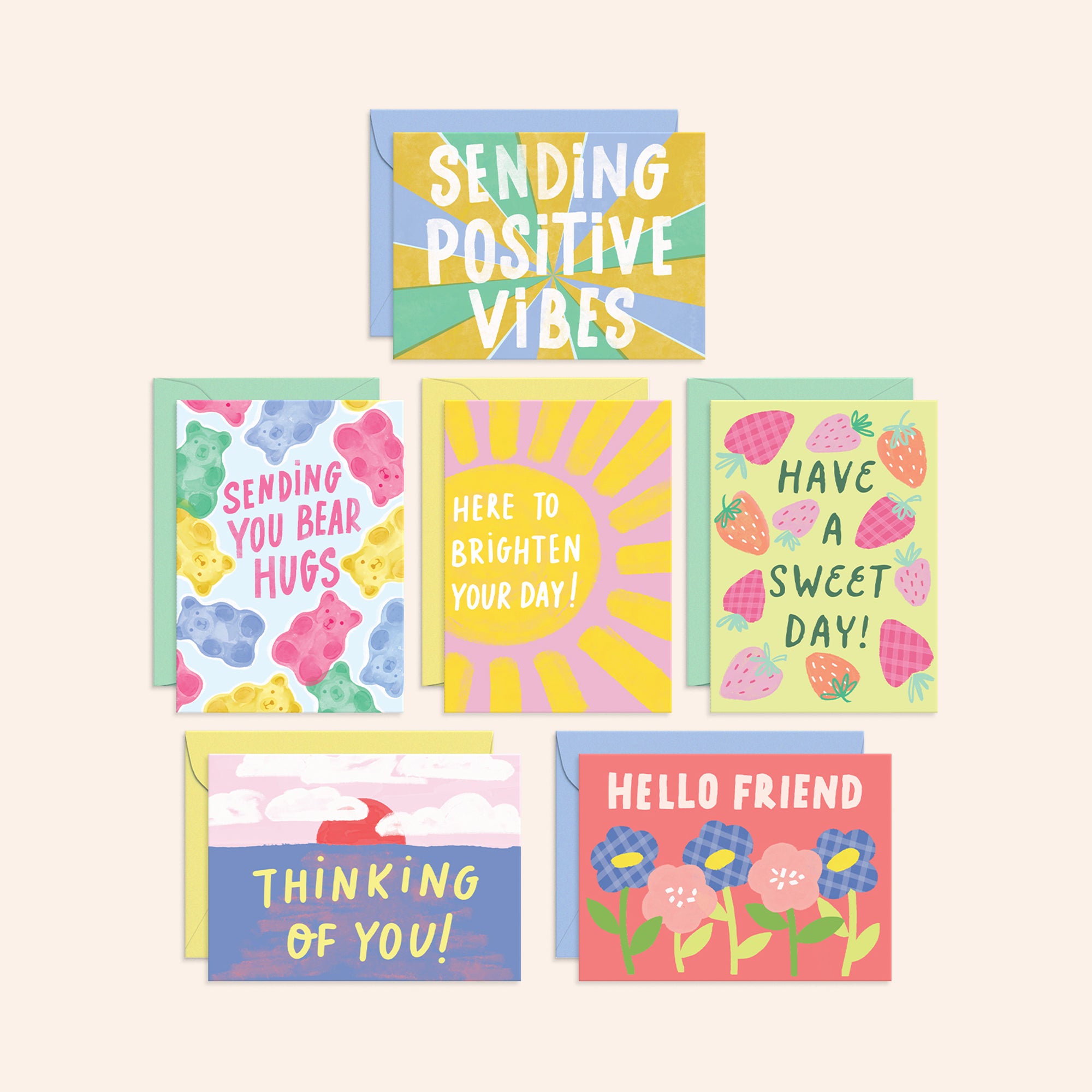 Positive Vibes Cards | Set of 24