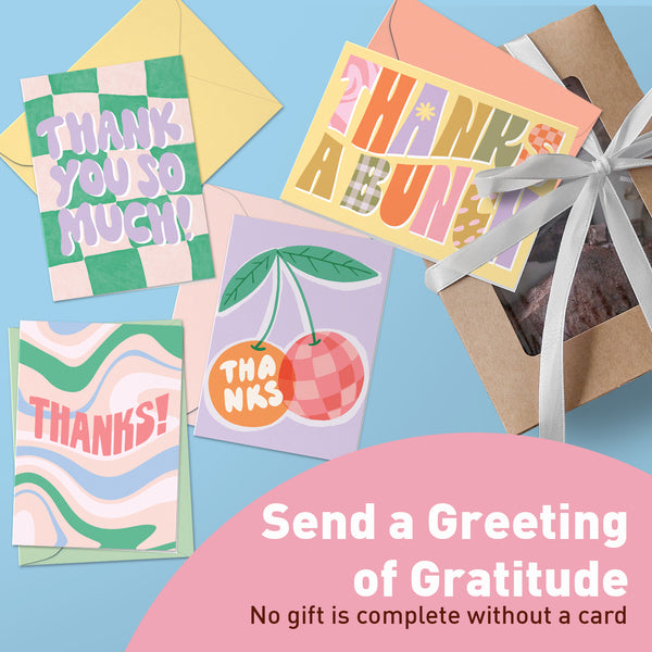 Groovy Thank You Cards | Set of 24 – Sweetzer & Orange