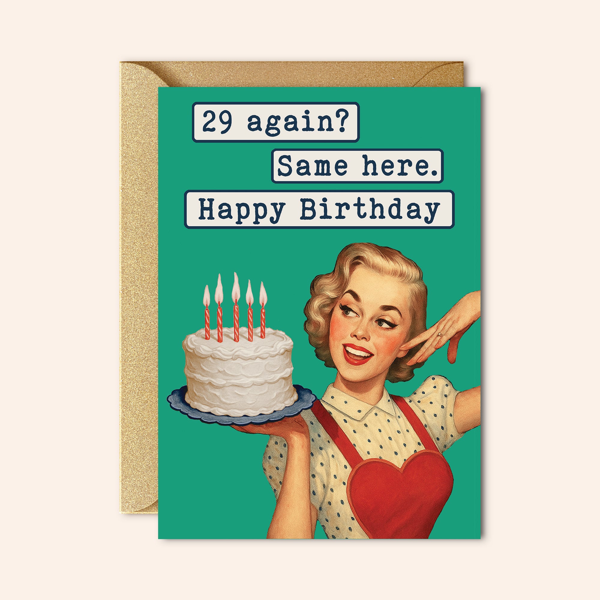 29 Again Birthday Card