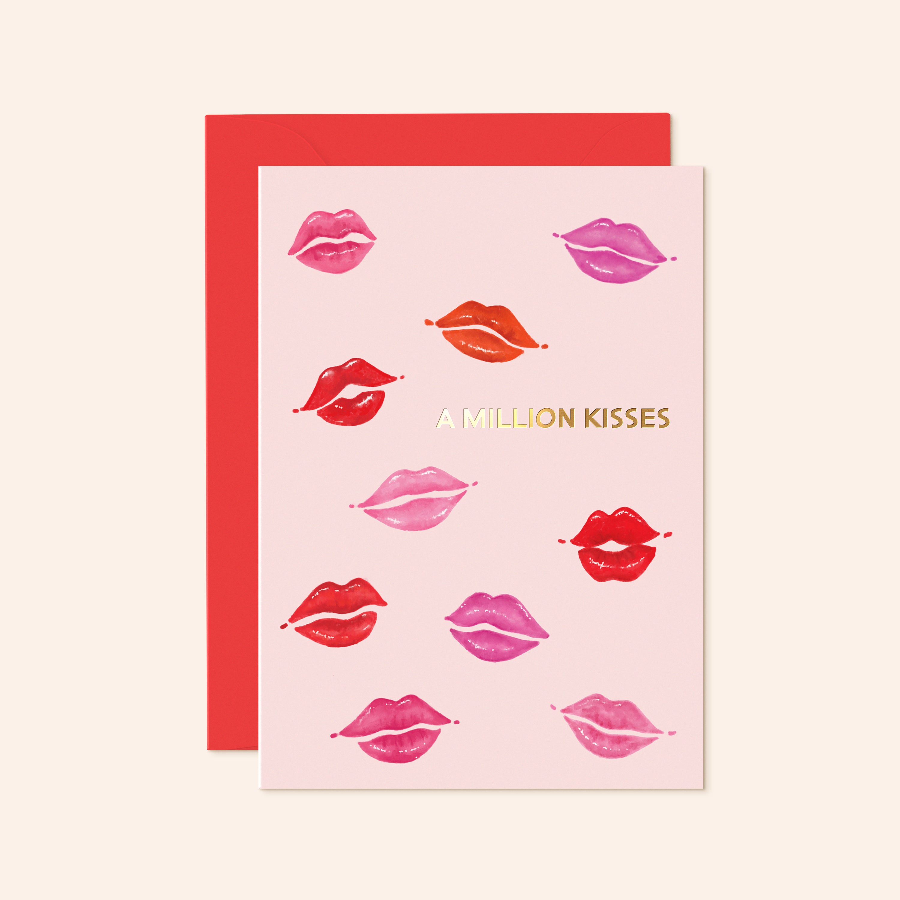 Million Kisses Valentine's Day Card
