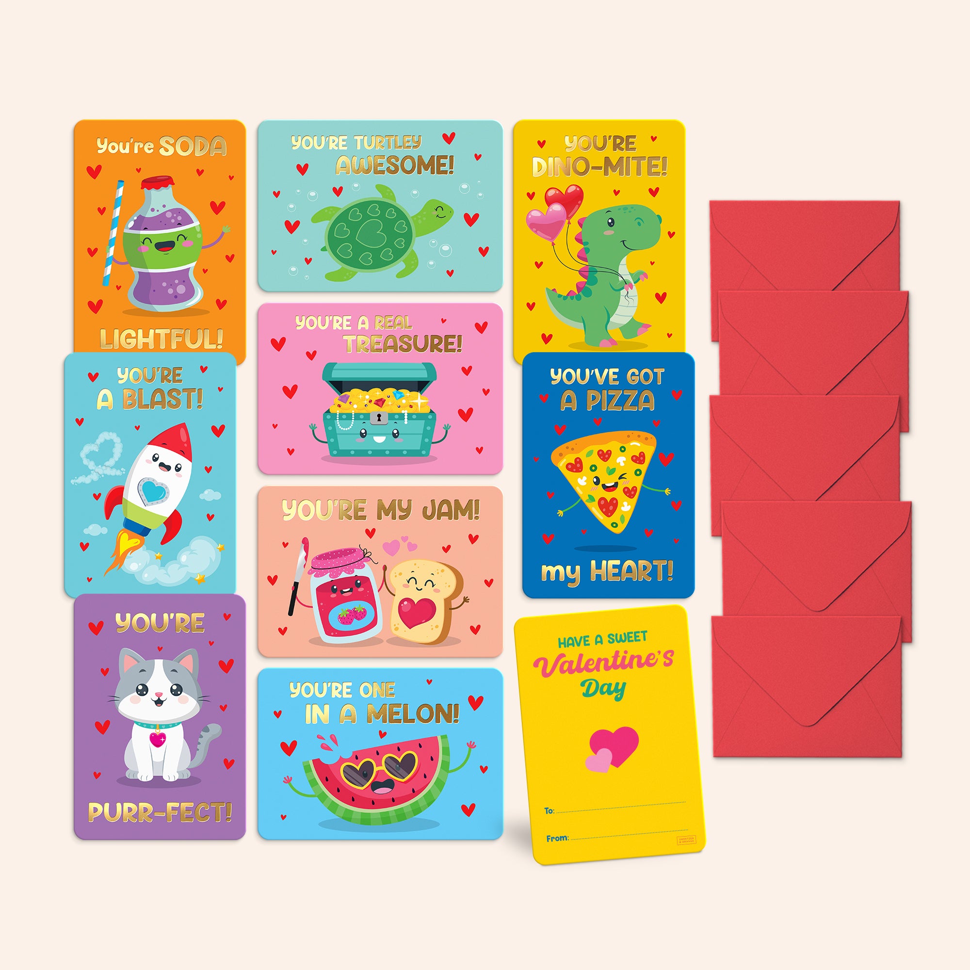 You’re My Jam Valentine’s Day Cards for Kids | Set of 36