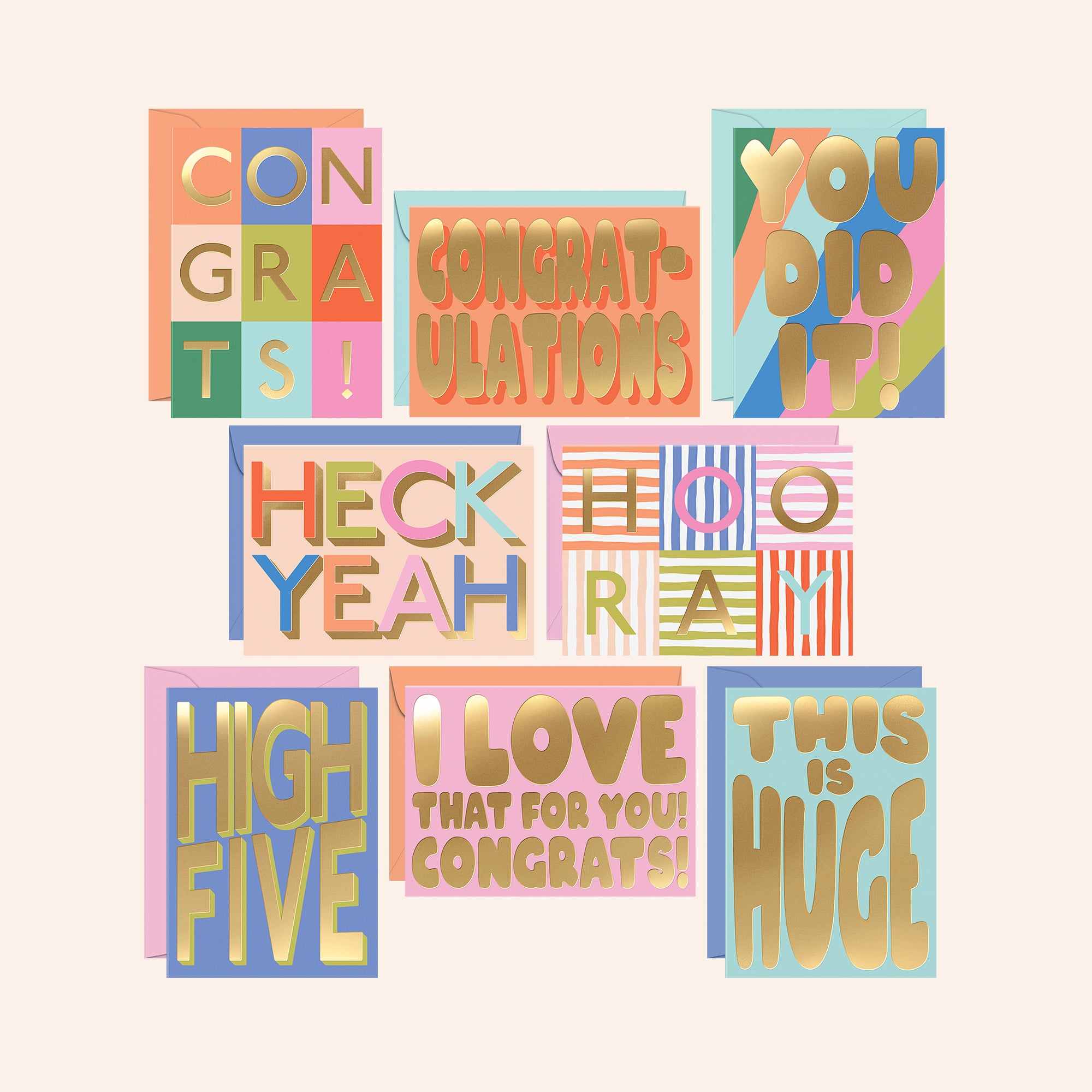 Heck Yeah Congratulations Cards | Set of 24