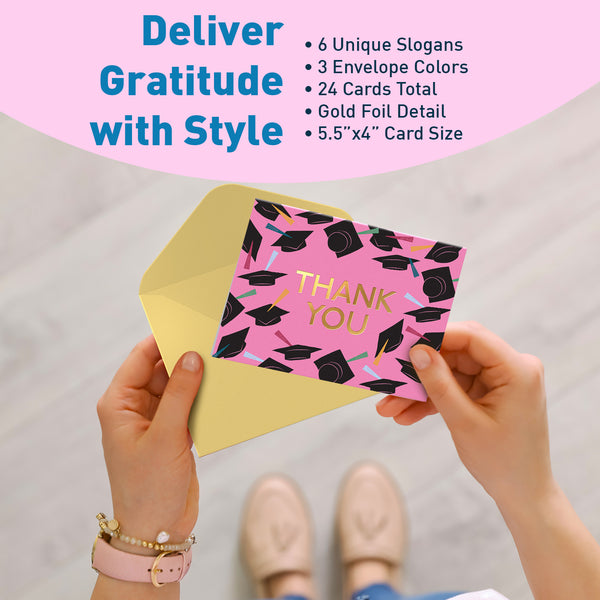 grad thank you card Graduation Notes Thanks Mom and Dad for the Graduation CARD SIZE Graduation Thank You Cards |