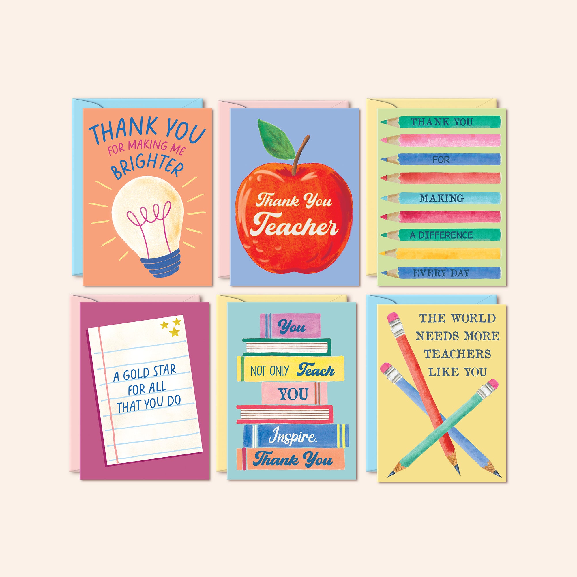 Teacher Thank You Cards | Set of 24