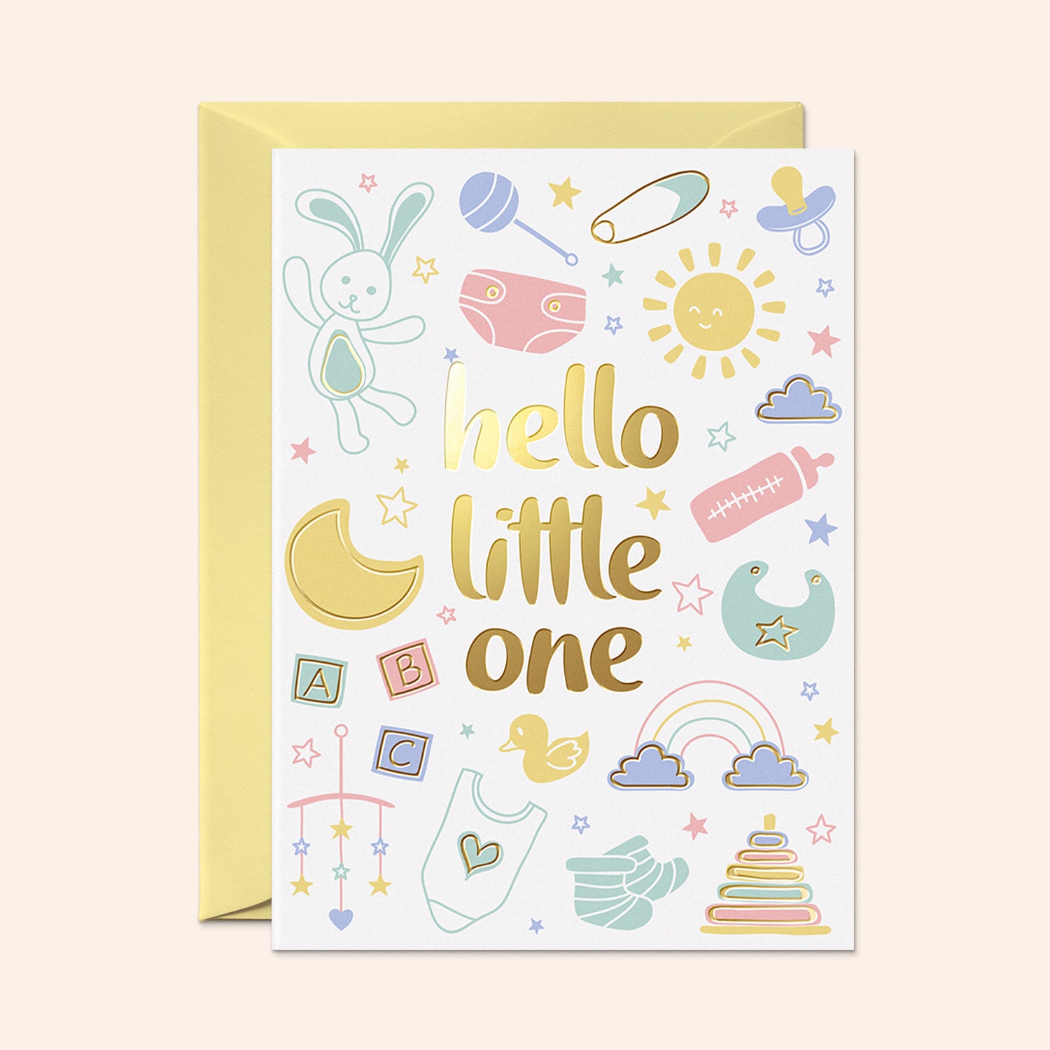 Hello Little One Baby Shower Card