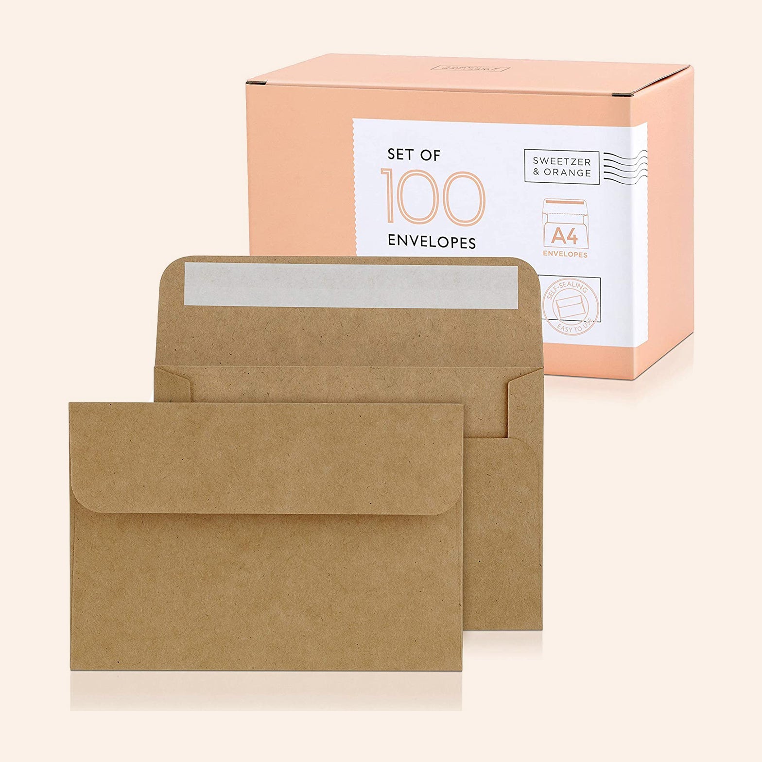 Kraft A4 Envelopes | Set of 100