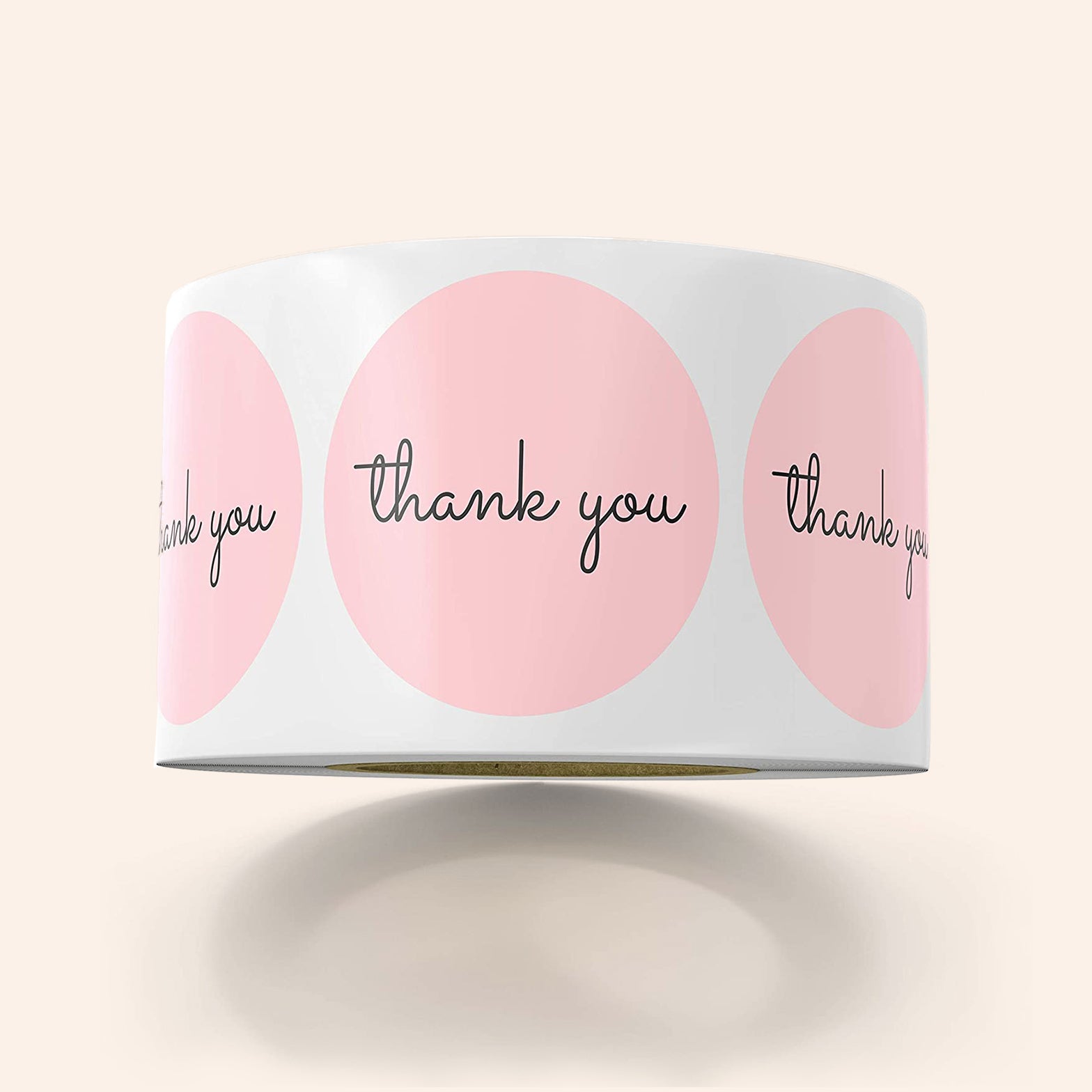 Pink Thank You Stickers