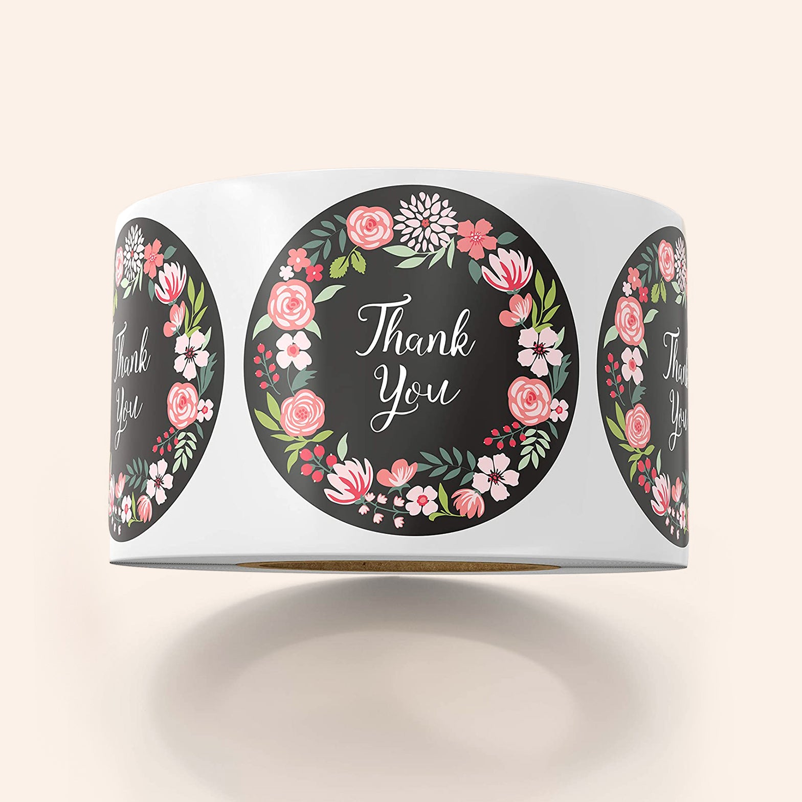 Floral Thank You Stickers