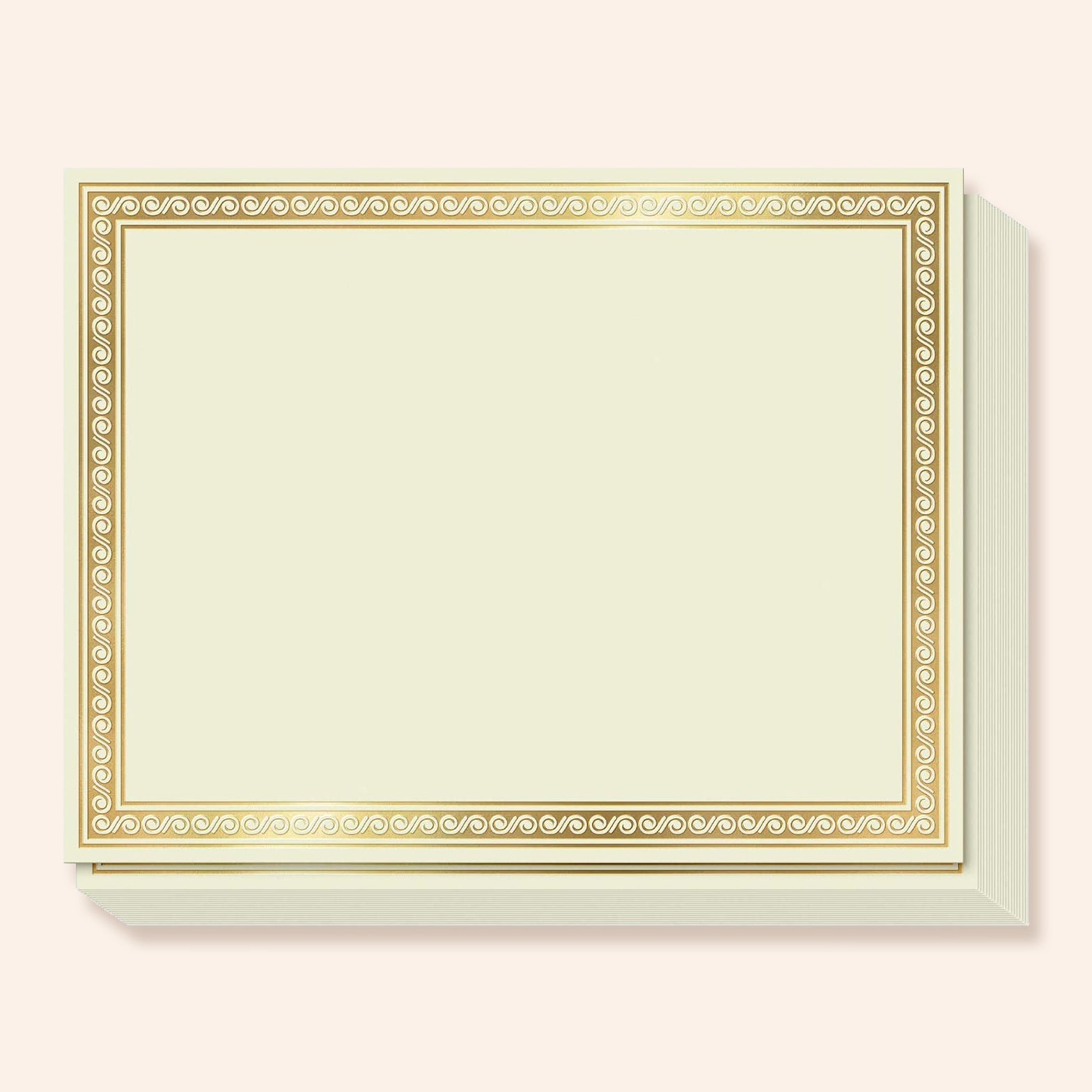 Gold Foil Award Certificates | Set of 50