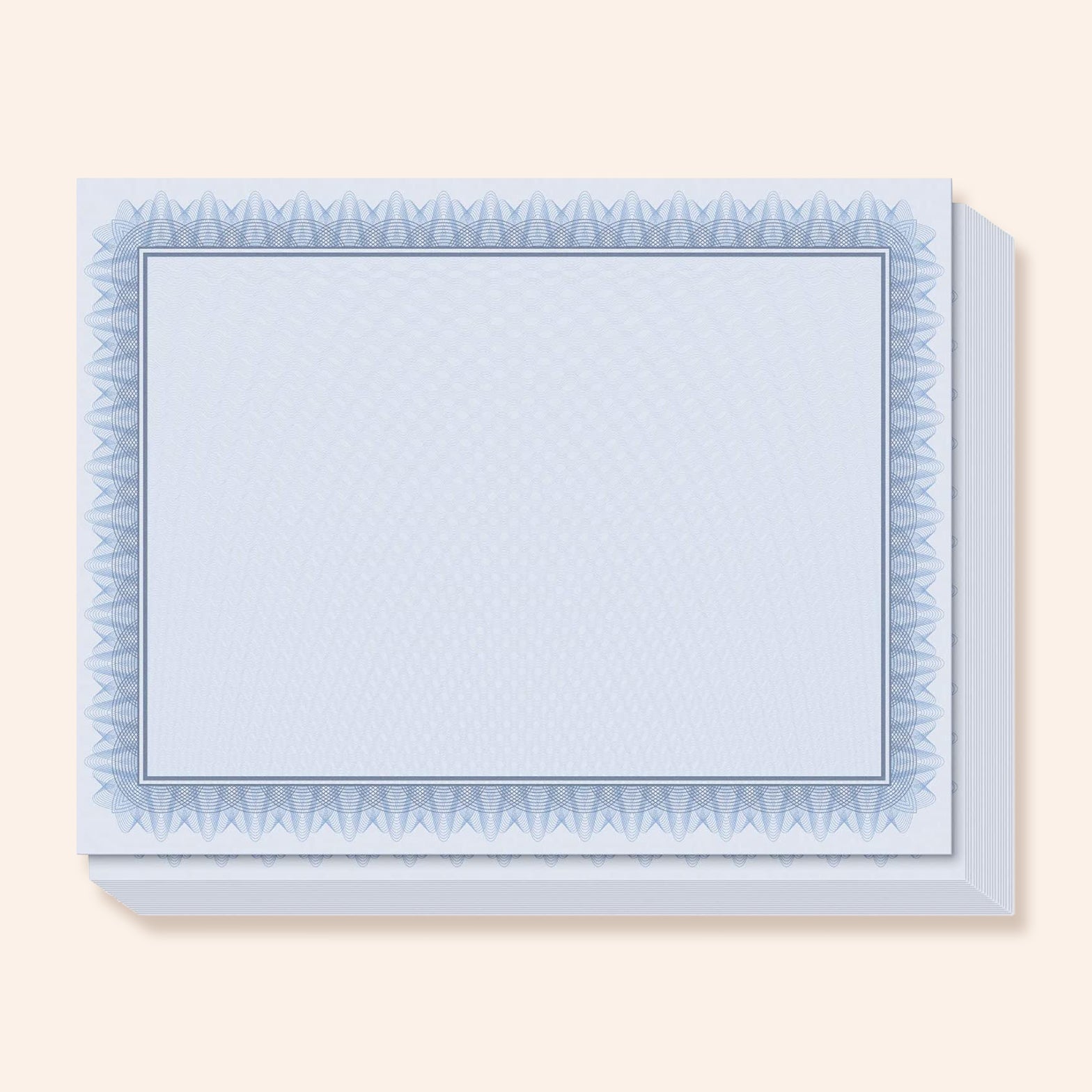 Blue Border Award Certificates | Set of 50