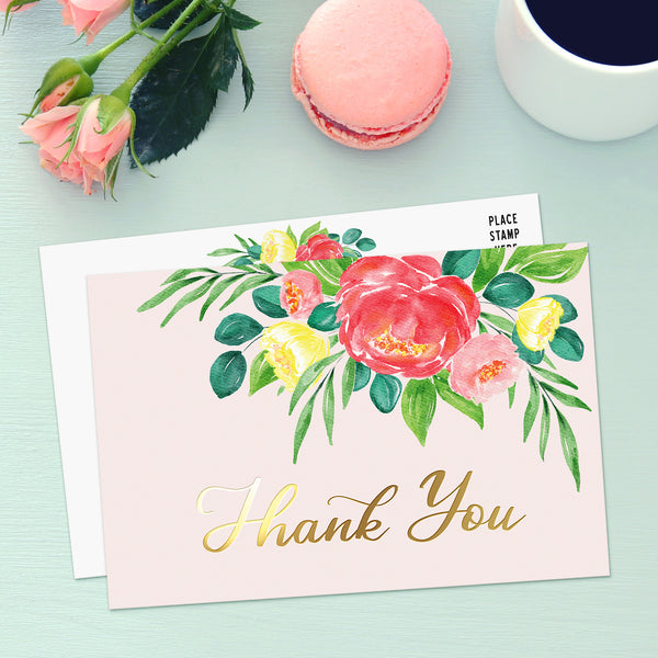 Beautiful Watercolor Thank You Cards - Browse Our Collections