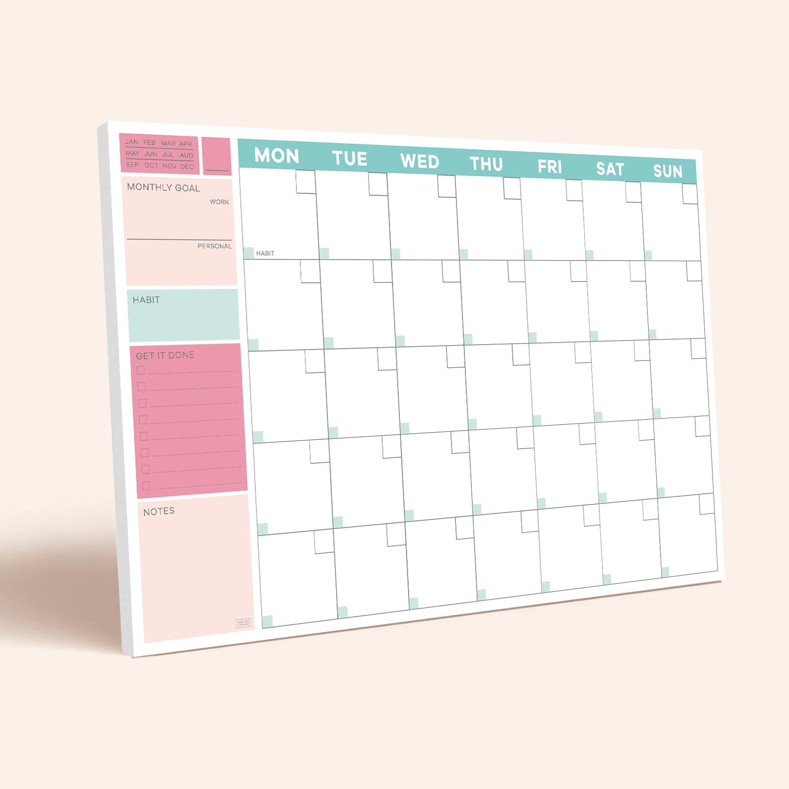 Monthly Planner Notepad