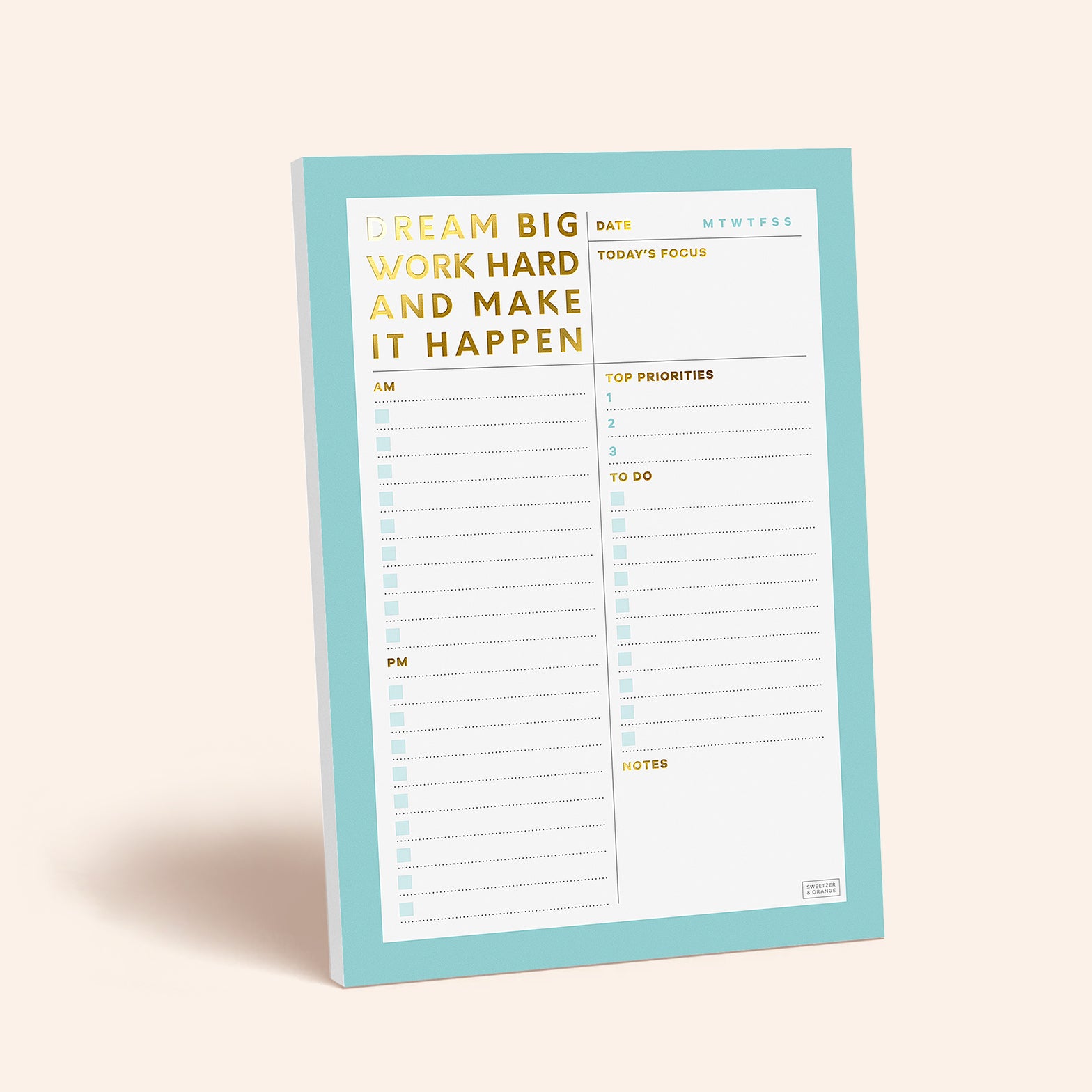 Workday Planner Notepad