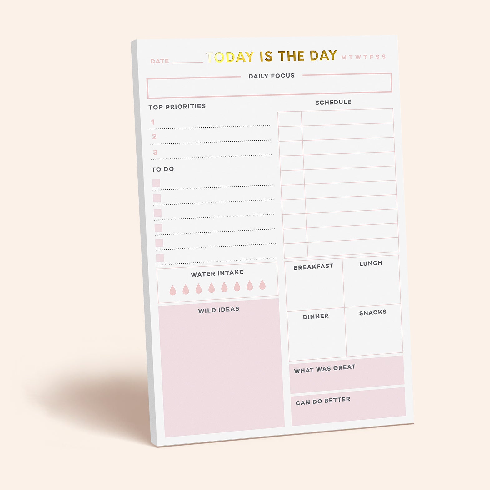 Pink Today Notepad