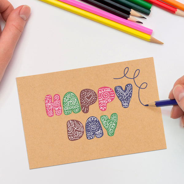 Blank Kraft Postcards Set of 50 Sweetzer & Orange