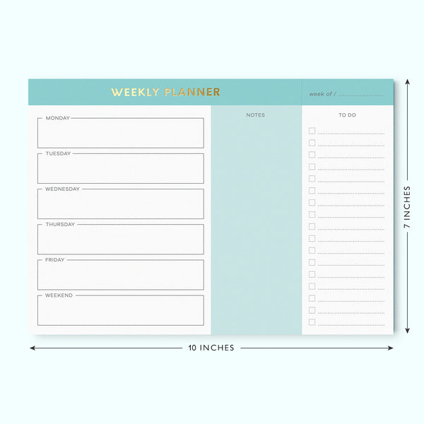 Weekly Planner Notepad – Sweetzer & Orange