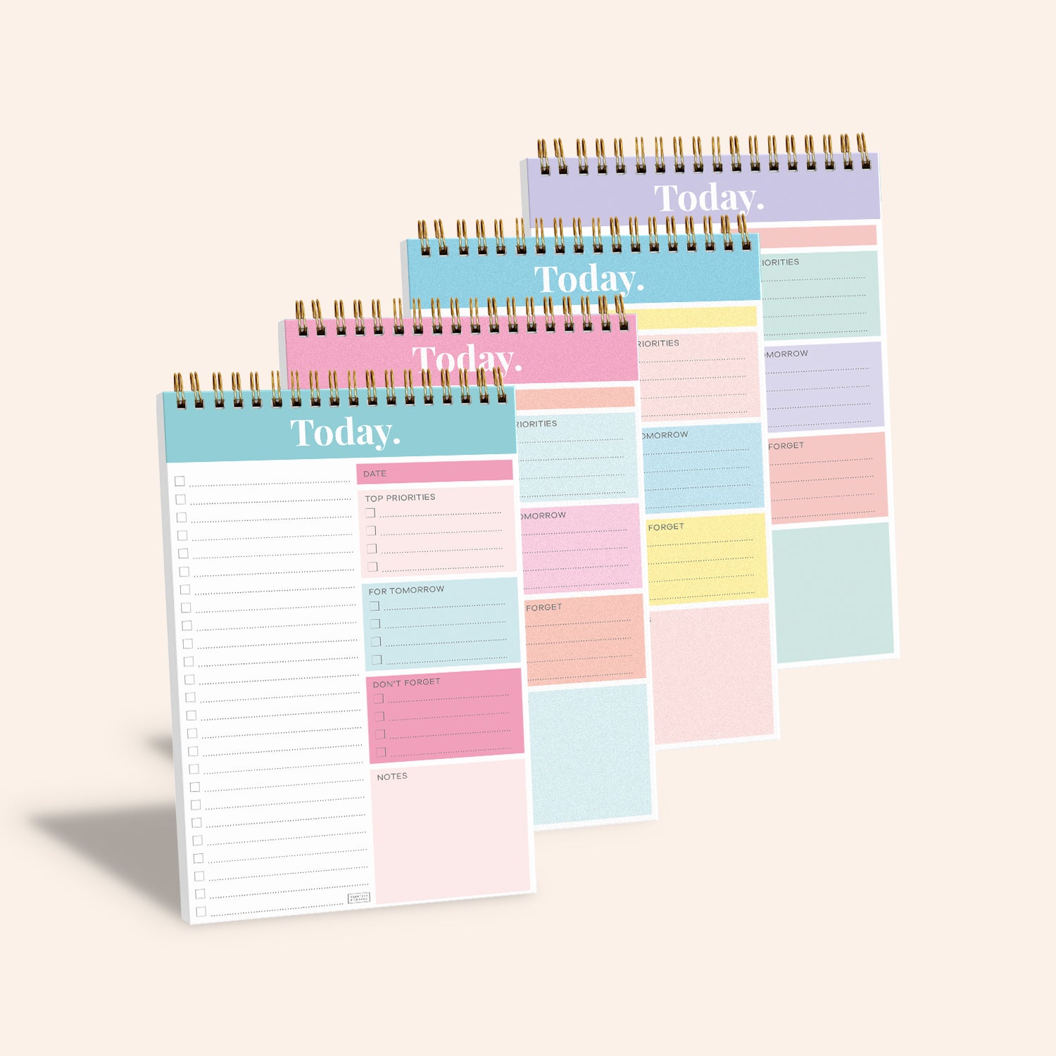 Set of 4 Today Planners