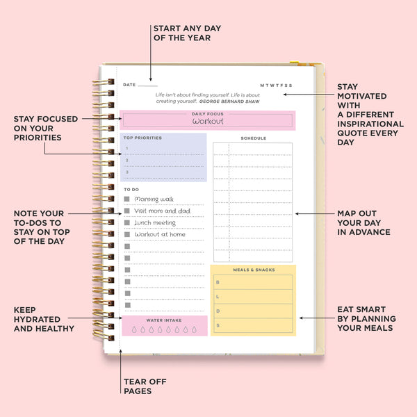 Task Notebook Planner Tips Daily Planner Notebook