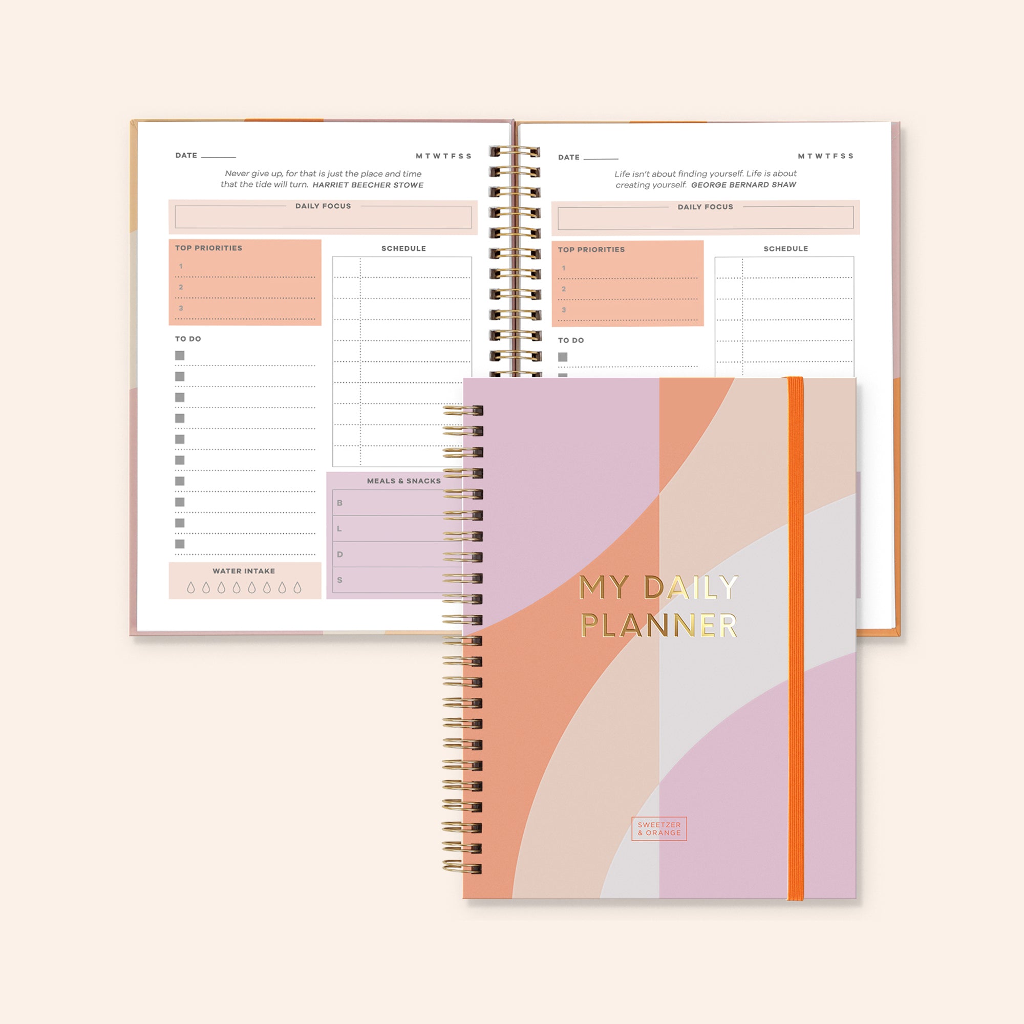 Abstract Daily Planner Notebook