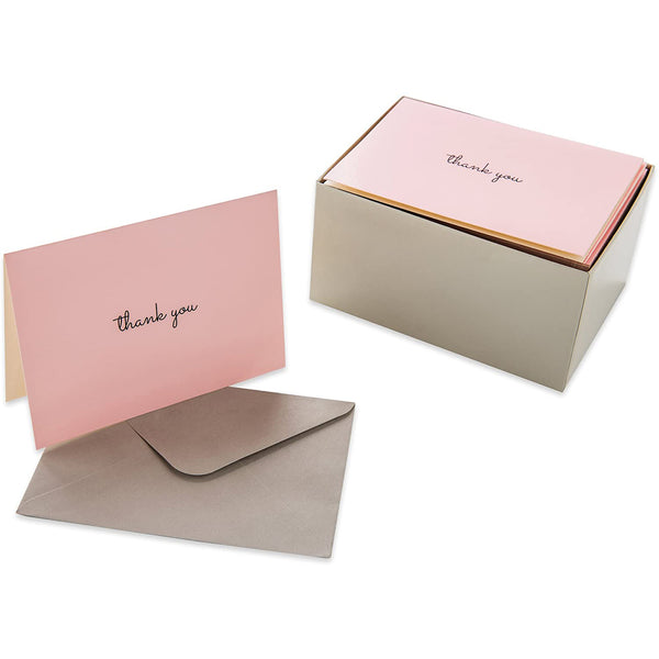 Pink Thank You Cards | Set of 48 – Sweetzer & Orange