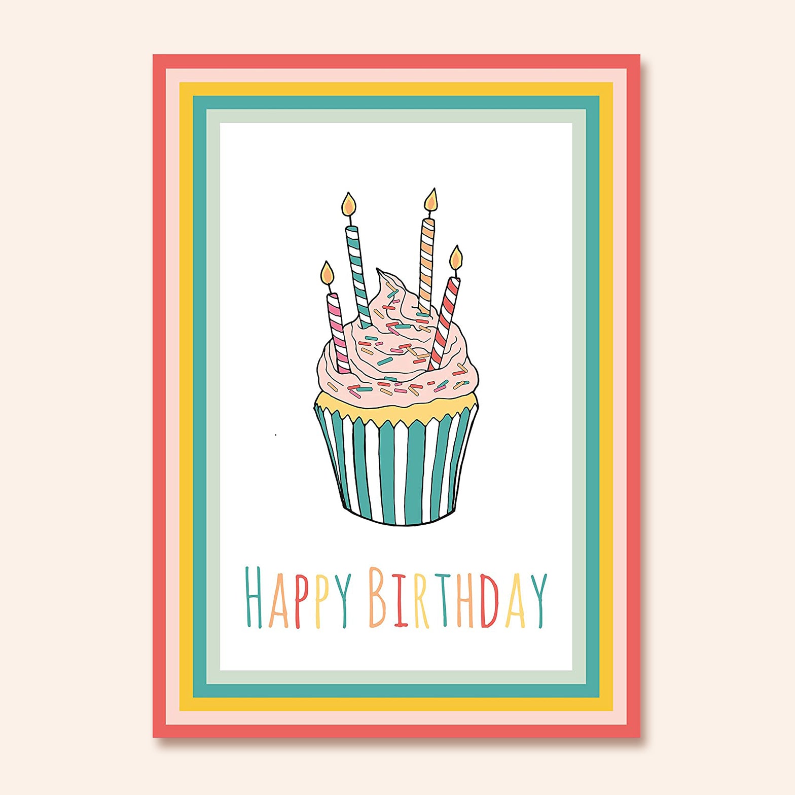 Cupcake Birthday Cards | Set of 10