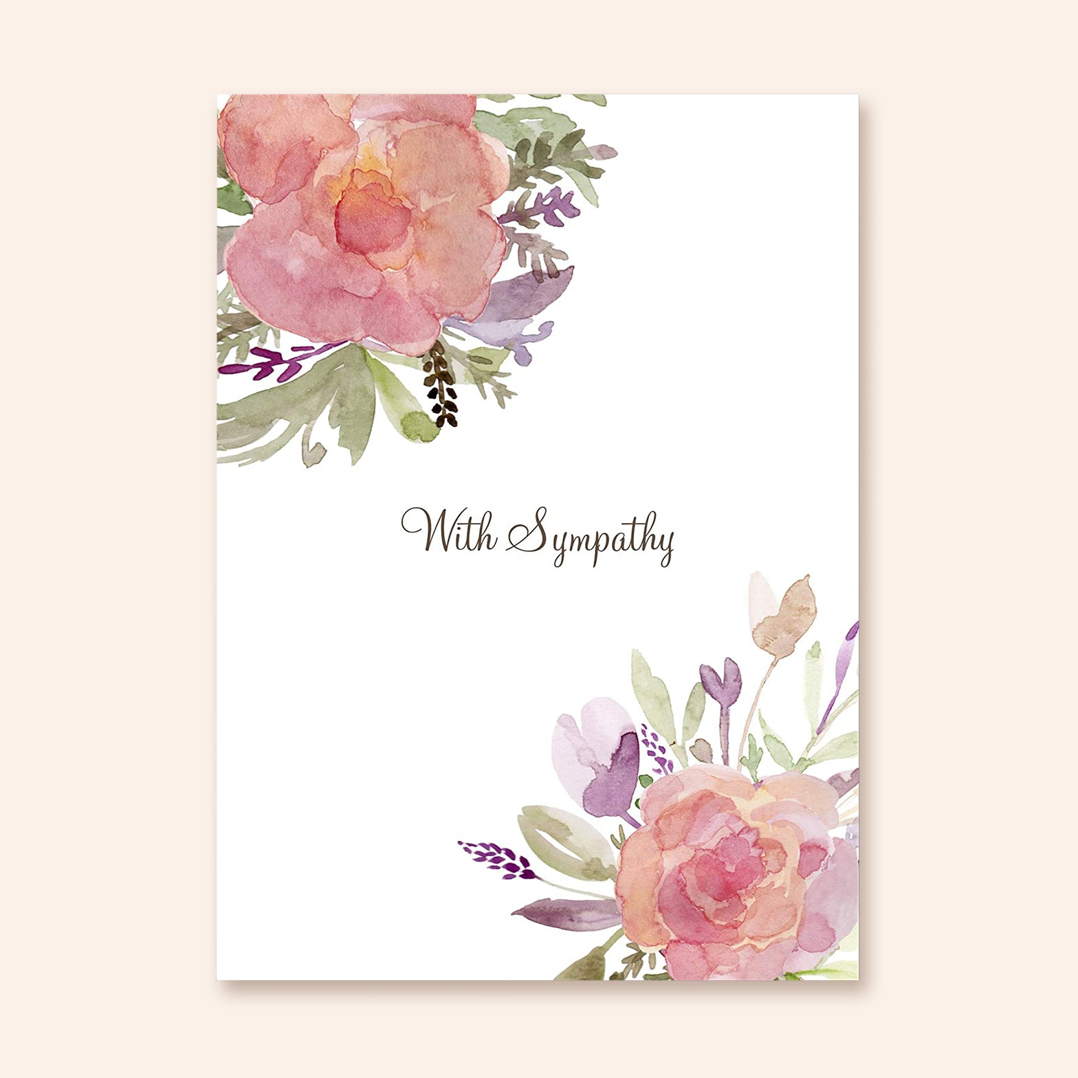 Floral Sympathy Cards | Set of 10