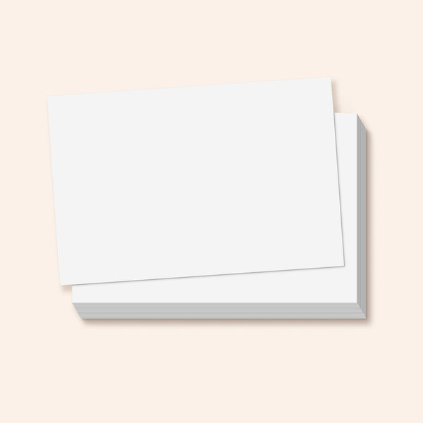 20 Plain White Standard Postcards