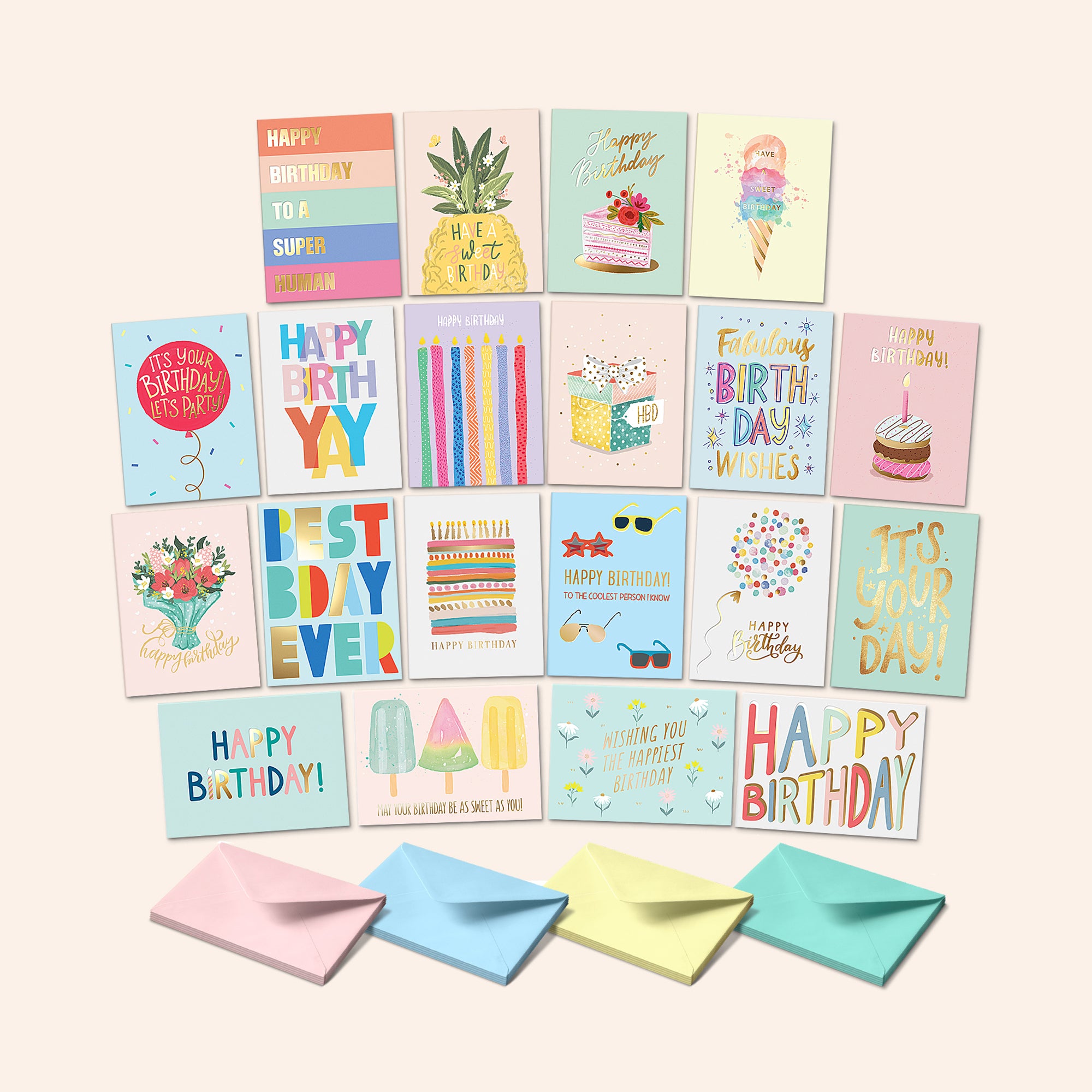 Birthday Card Assortment II | Set of 20