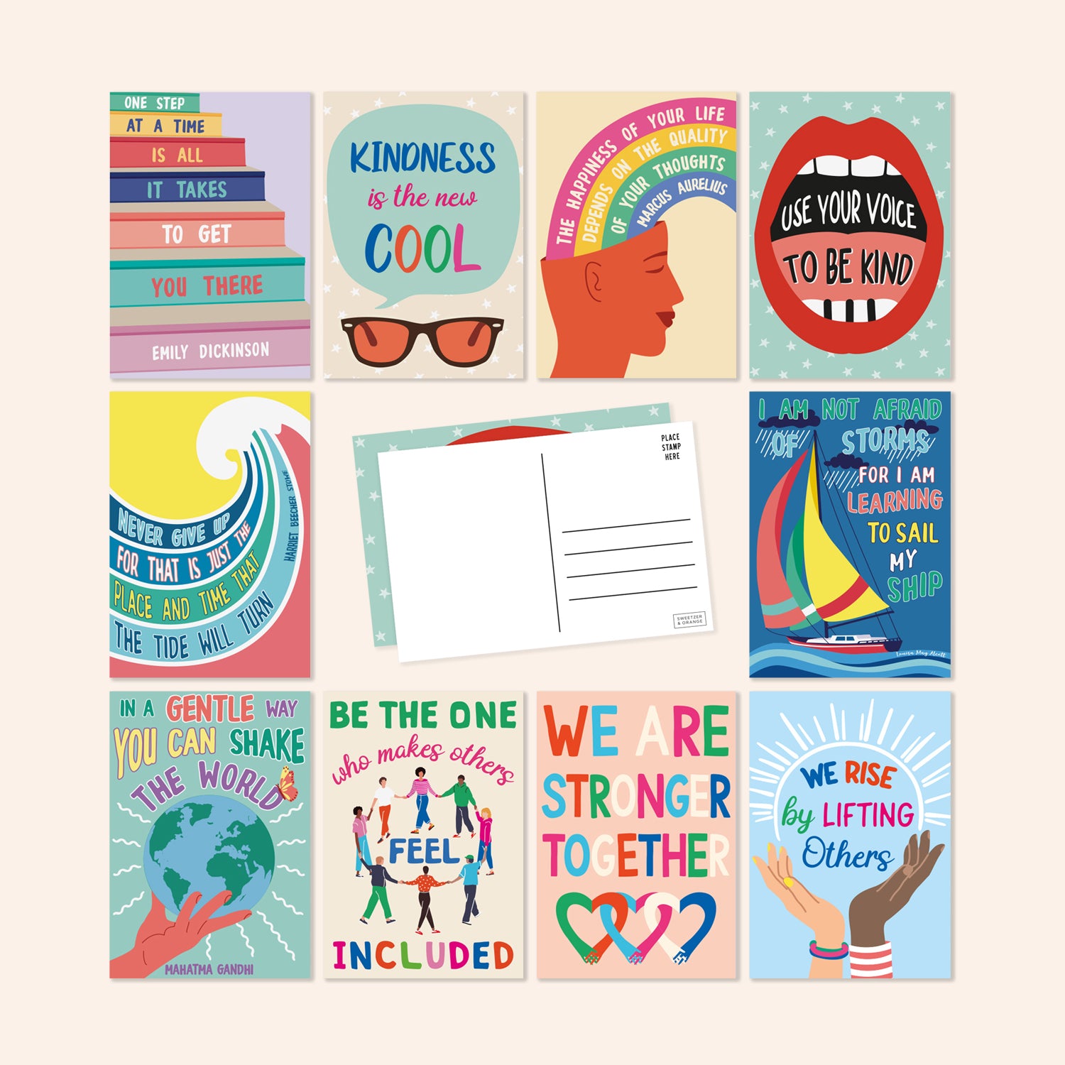 Growth Mindset and Kindness Postcards | Set of 60