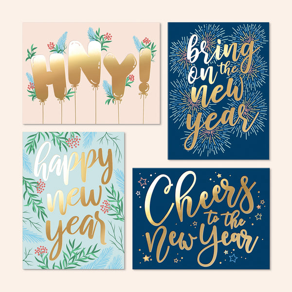 New Year Cards | Set of 24 – Sweetzer & Orange
