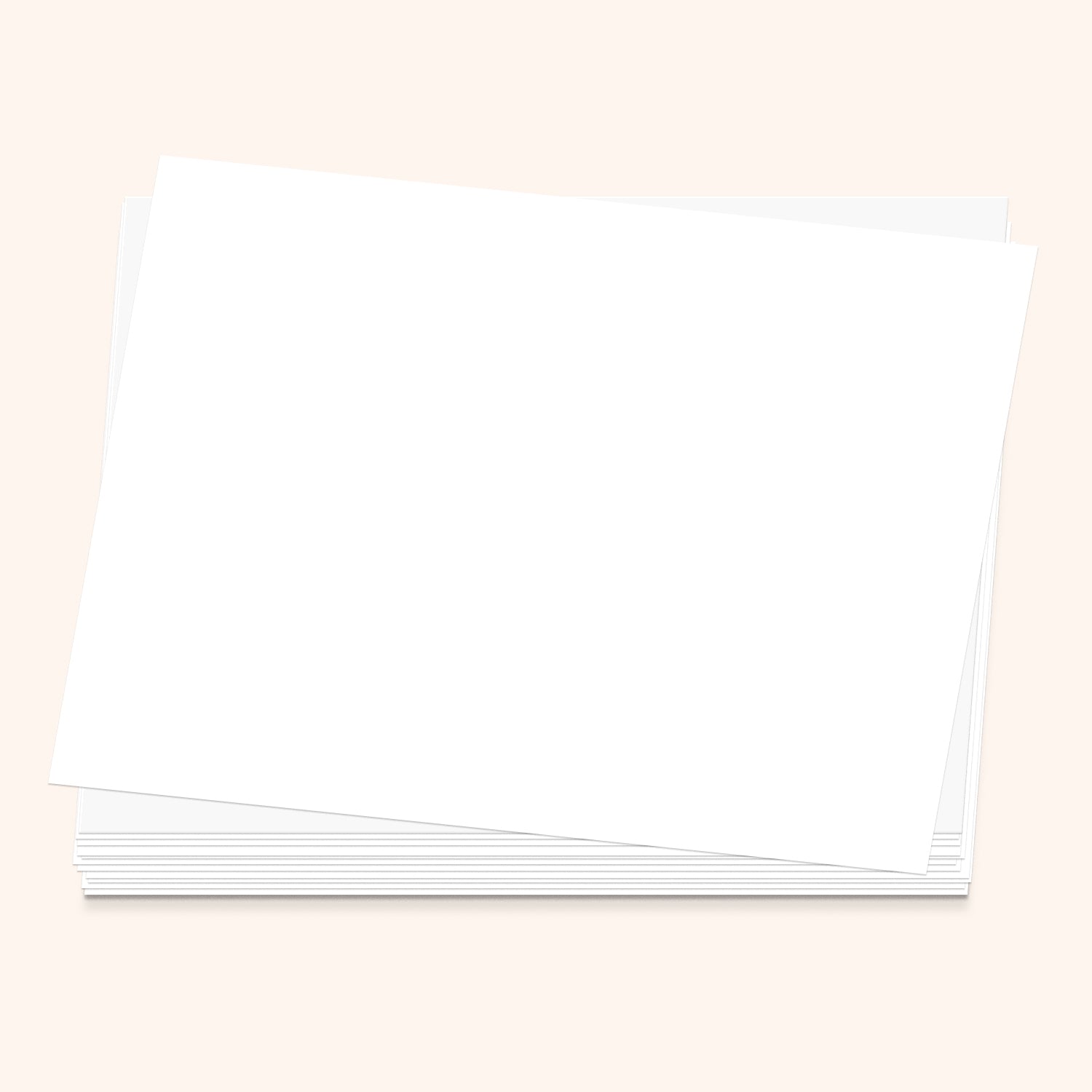 Plain White Postcards | Set of 50 | Size 5x7