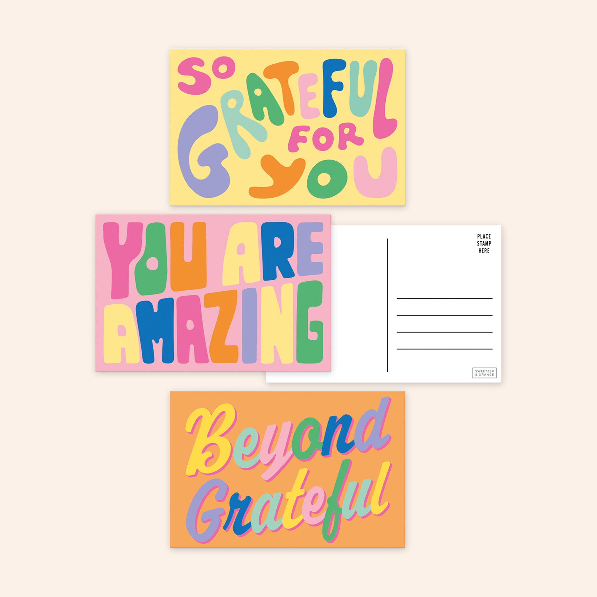 Gratitude Postcards | Set of 60