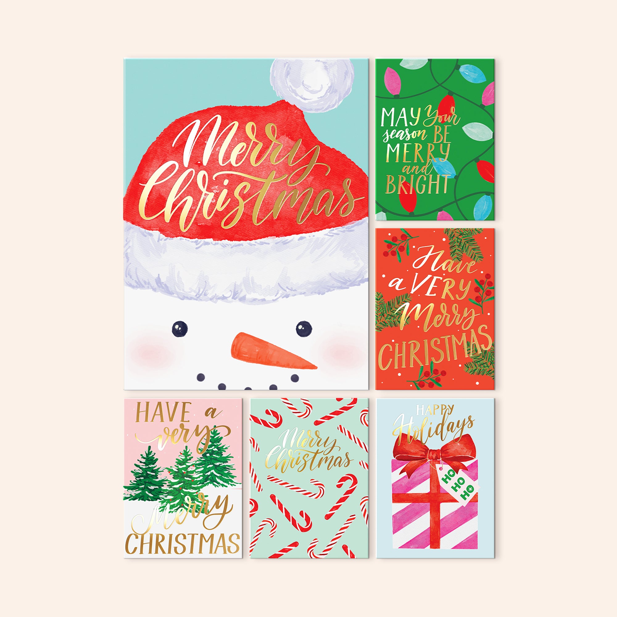 Ho Ho Ho Christmas Cards | Set of 24